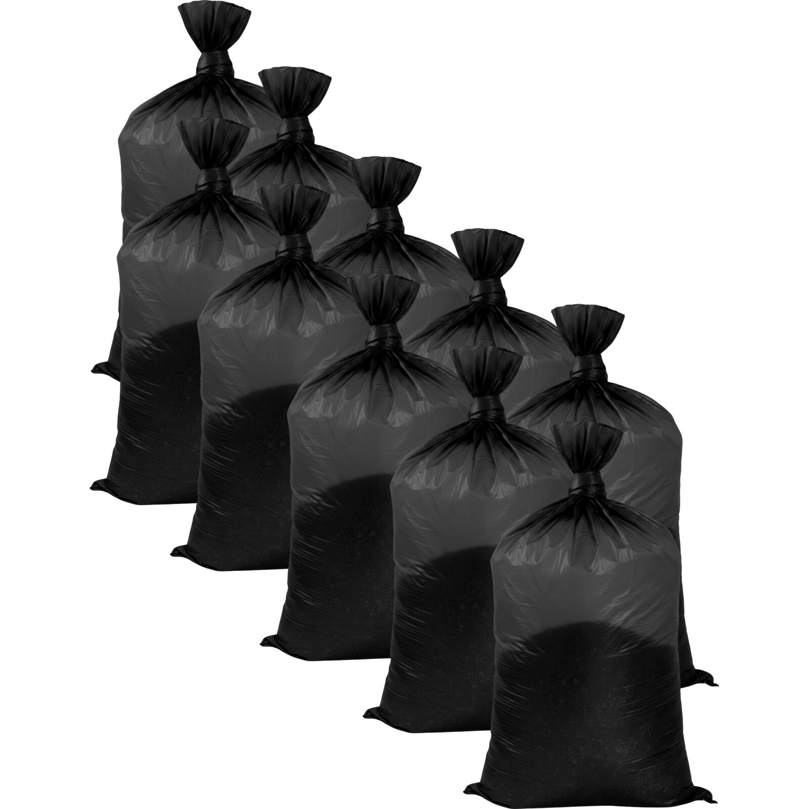Rubble Bags 80L, 10pcs per Roll, Durable LDPE Plastic, Proline