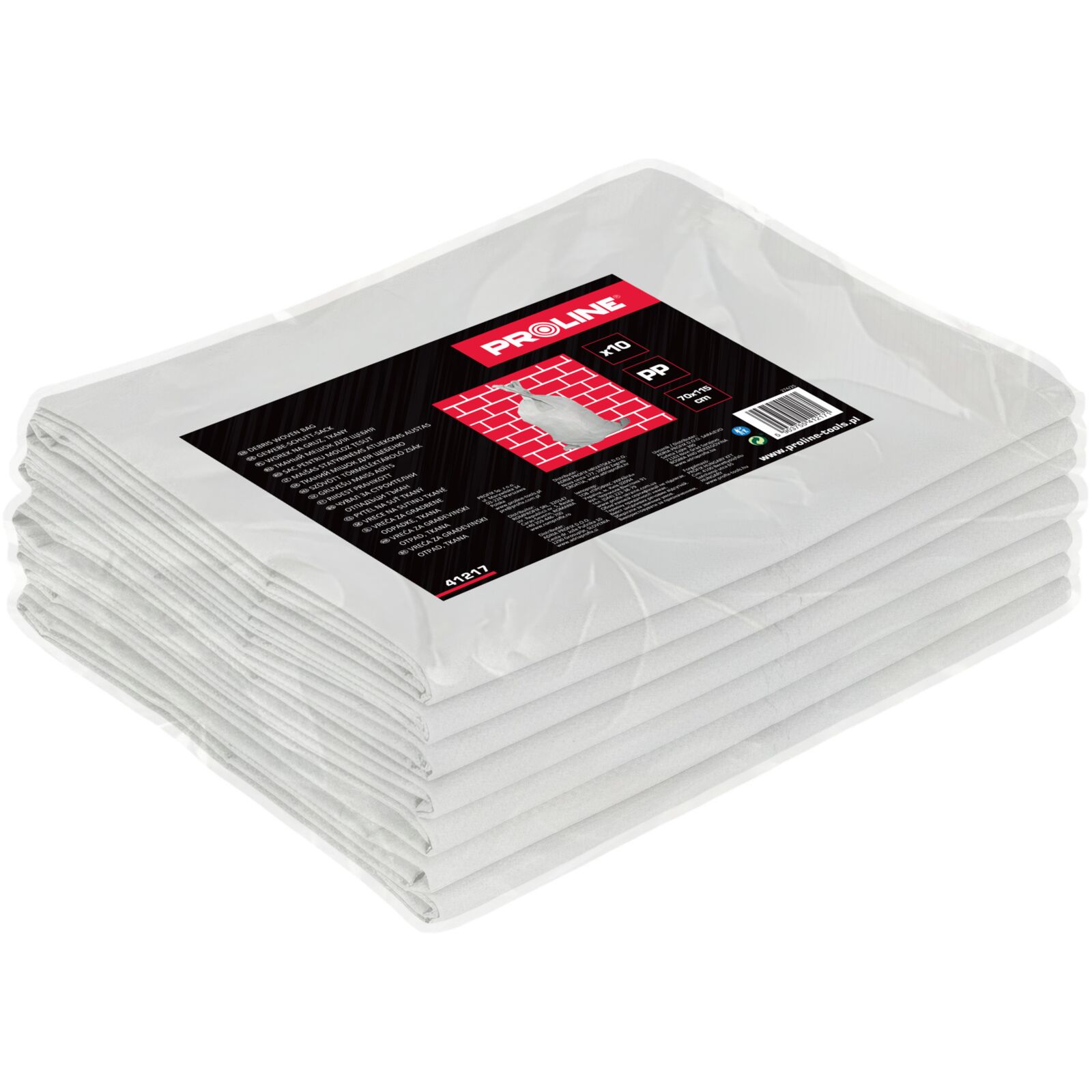 Grussäck 70 x 115 cm, Propylenplast, 10st, Proline