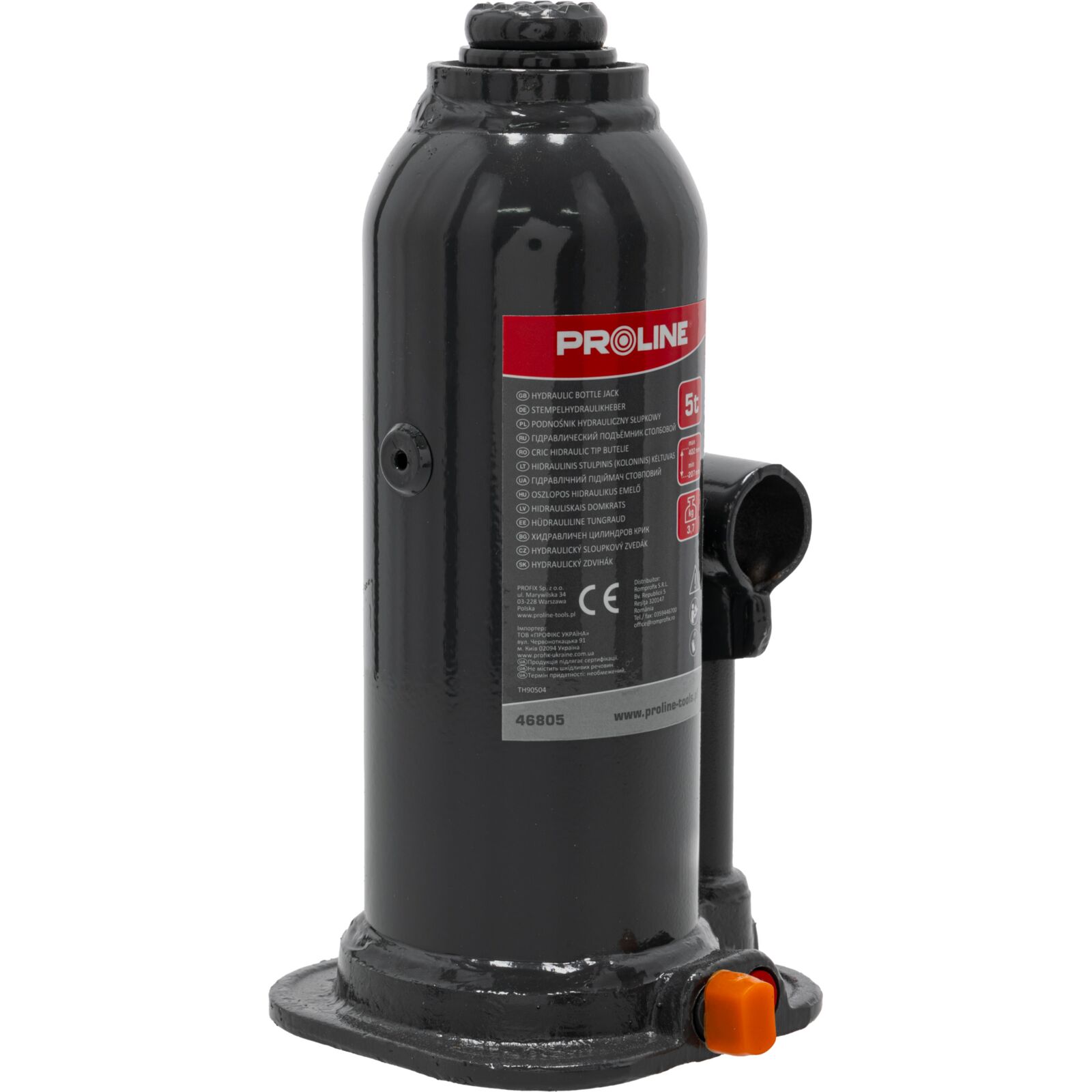 Hydraulic Jack 5T, 216-413 mm (4.3 kg), Proline