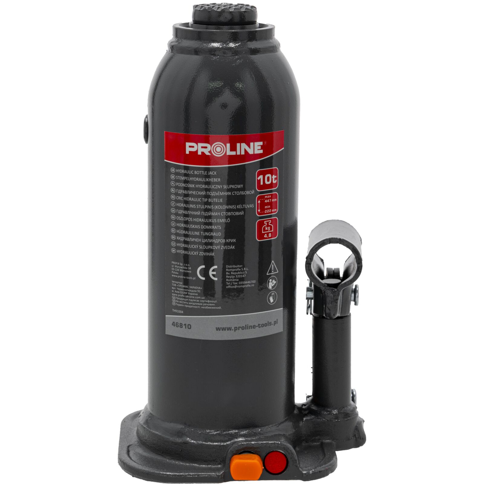 Hydraulic Jack 10T 230-460 mm (6.2 kg), Proline