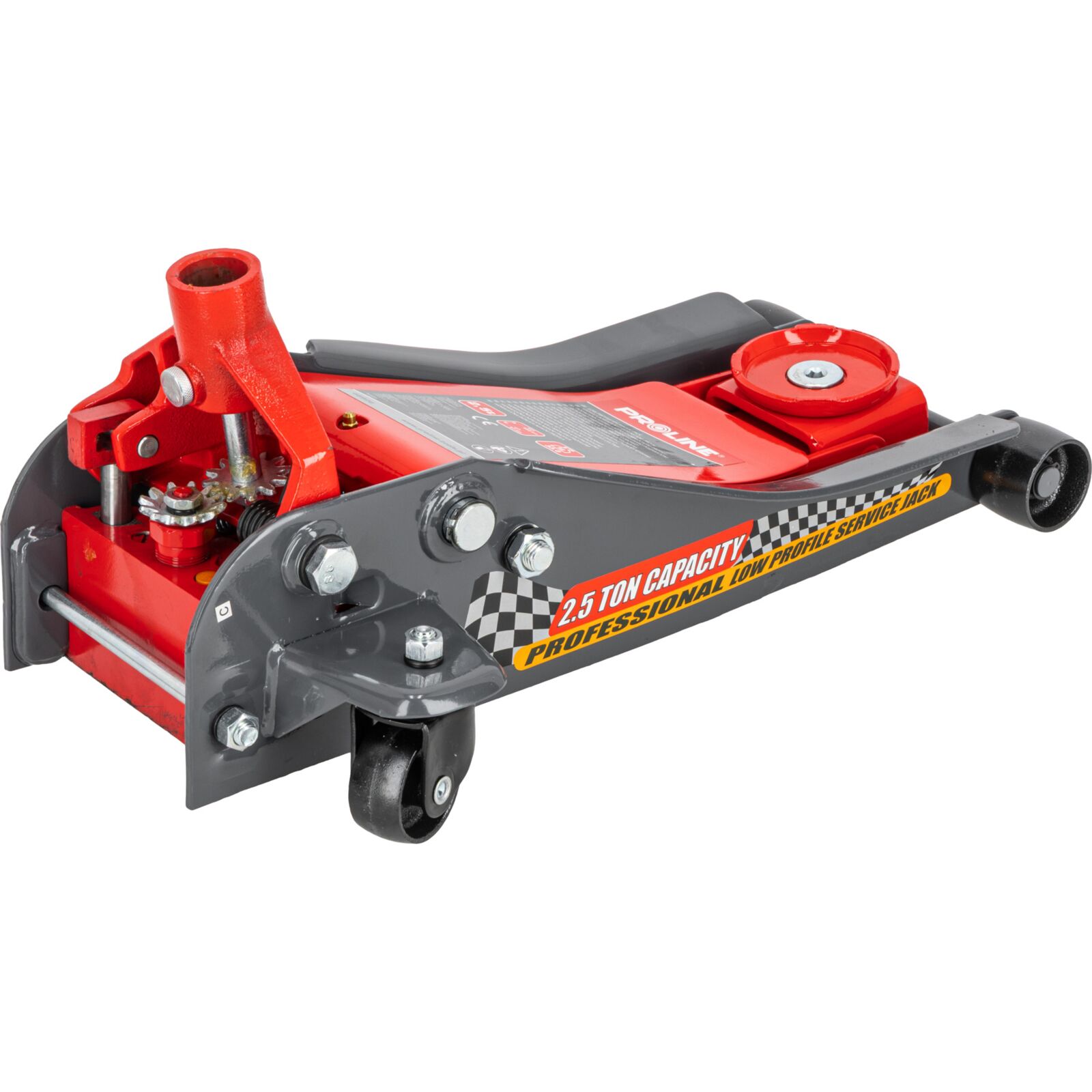 Hydraulisk Domkraft 2.5T Låg Profil, 89-457 mm, 34.8 kg, CE, Proline
