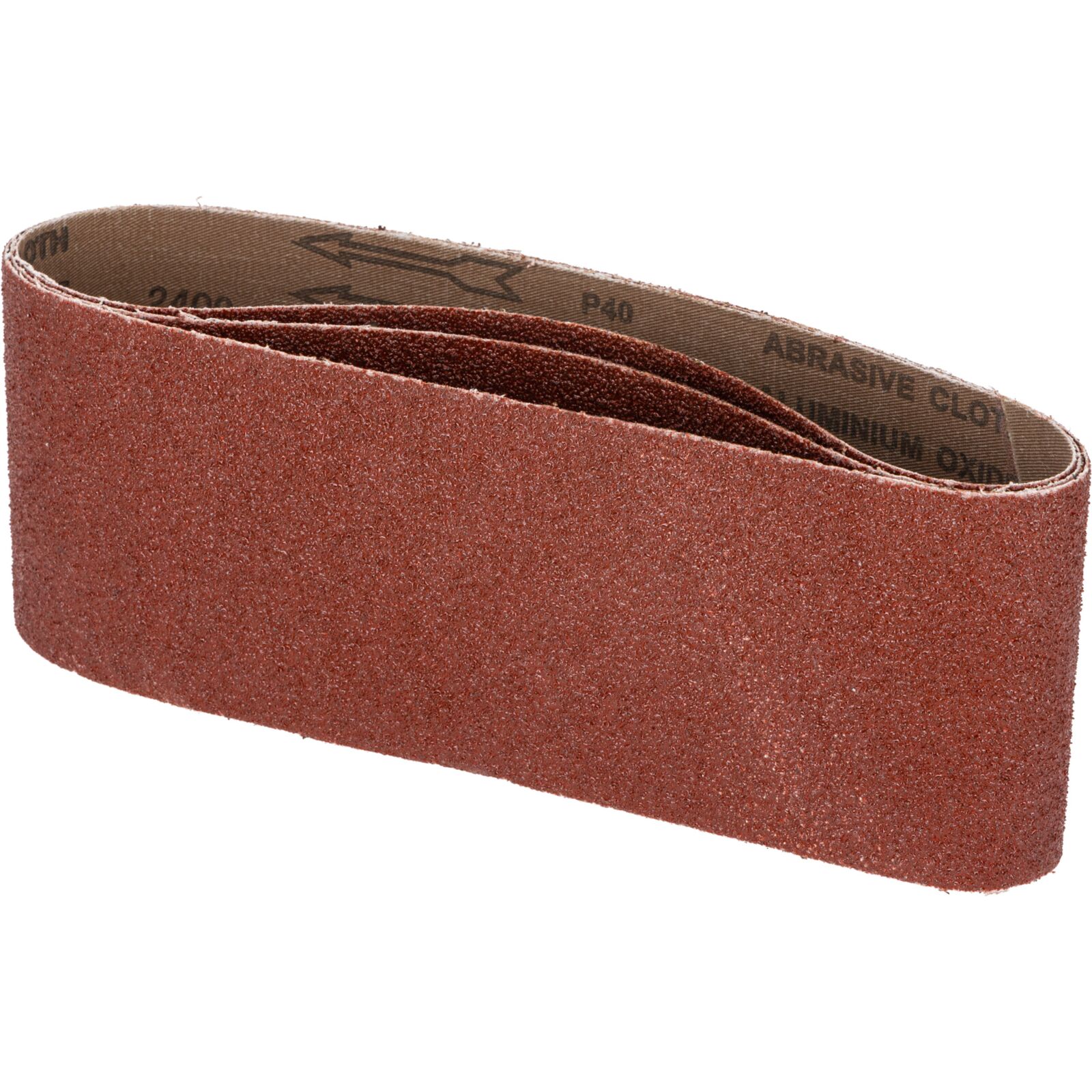 Abrasive Belts 75 x 457 mm, Grit 40, 3 pcs