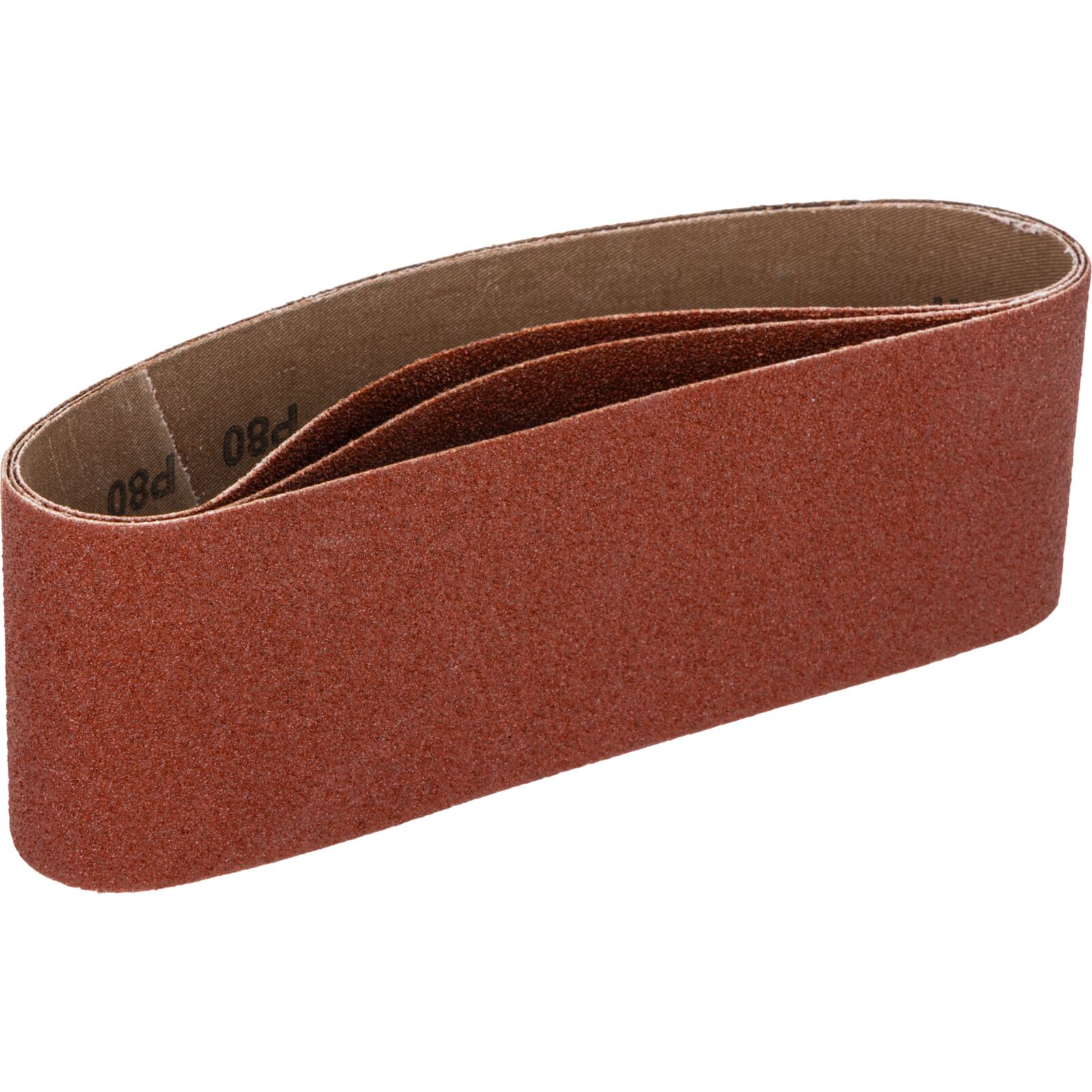 Abrasive Belts 75 x 457 mm, Grit 80, 3 Pcs