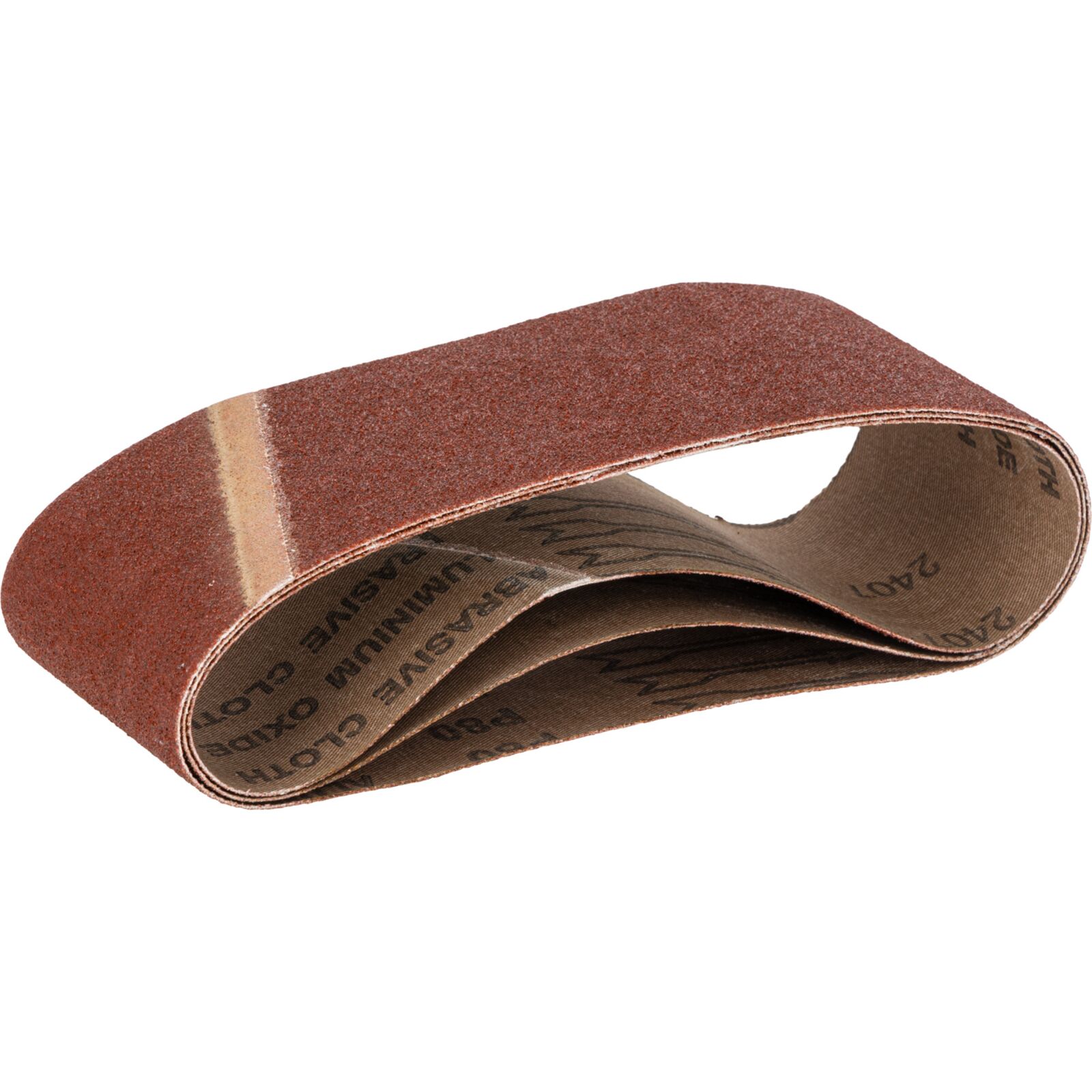 Abrasive Belts 75 x 533 mm, Grit 80, 3 Pcs