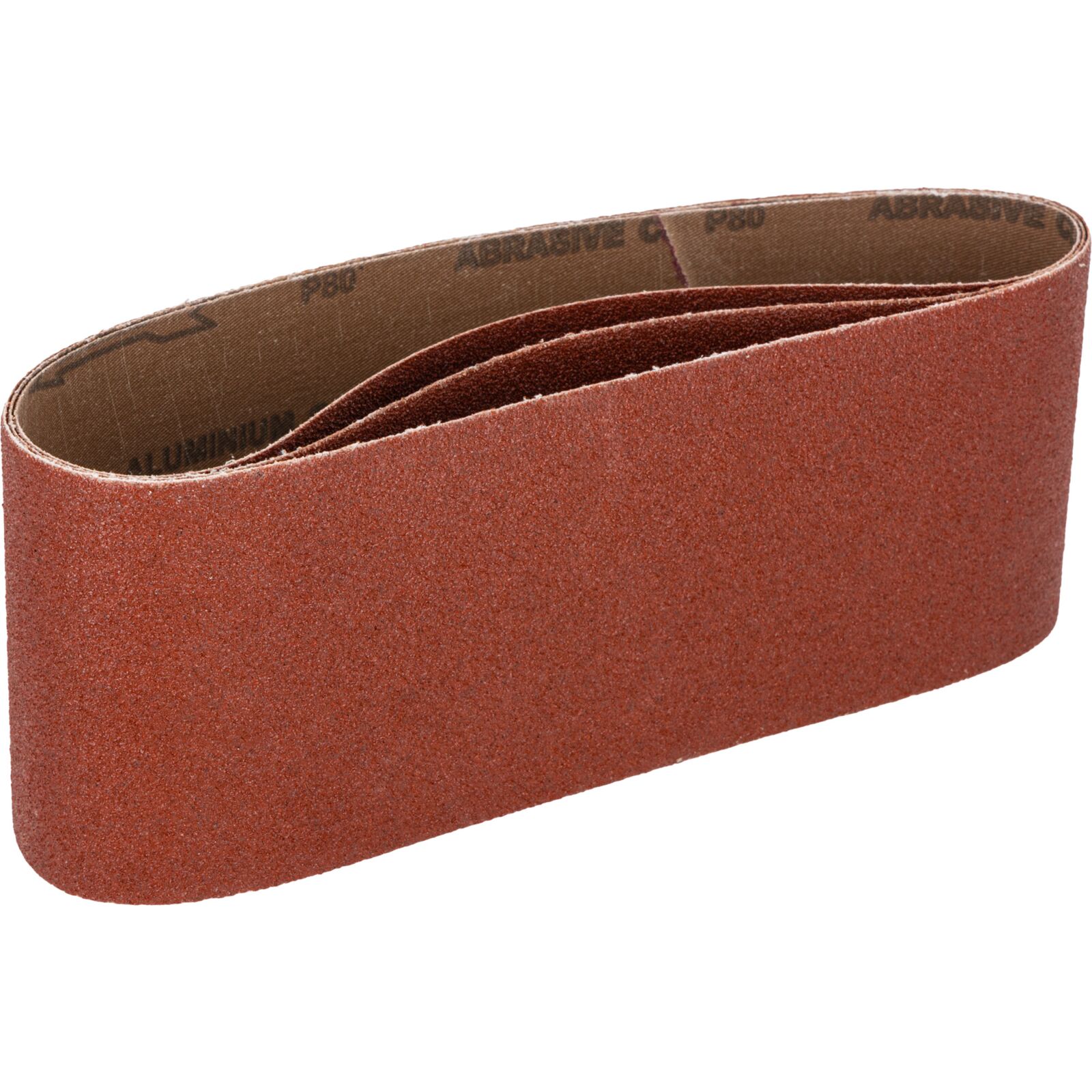 Abrasive Belts 100 x 610 mm, Grit 80, 3 pcs