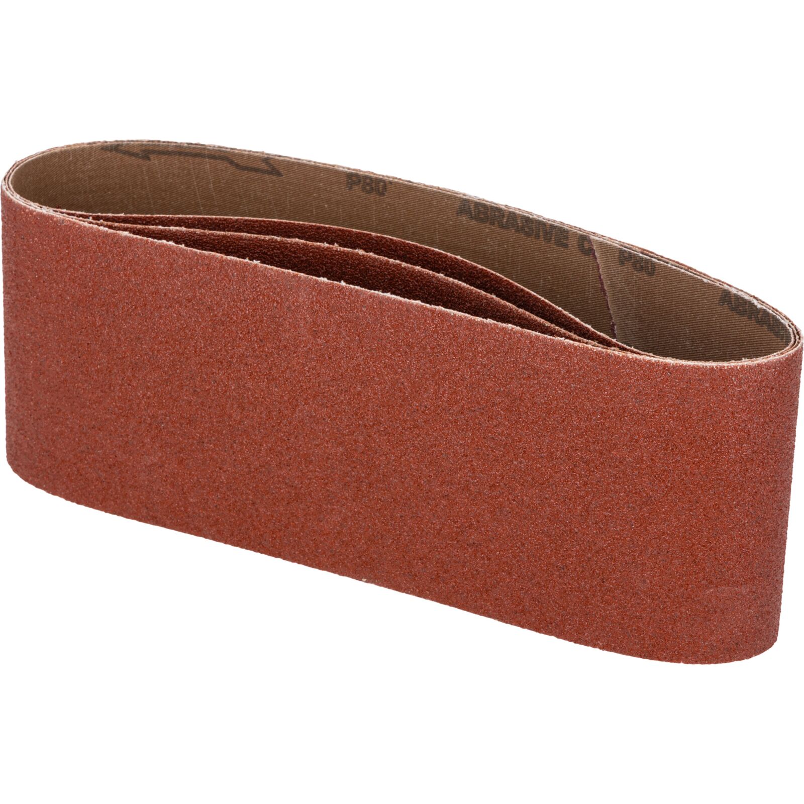 Abrasive Belts 100 x 610 mm, Grit 80, 3 pcs
