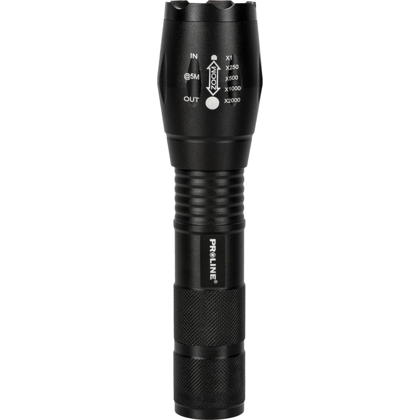 Flashlight 300LM, 3XAAA, Zoom, Proline