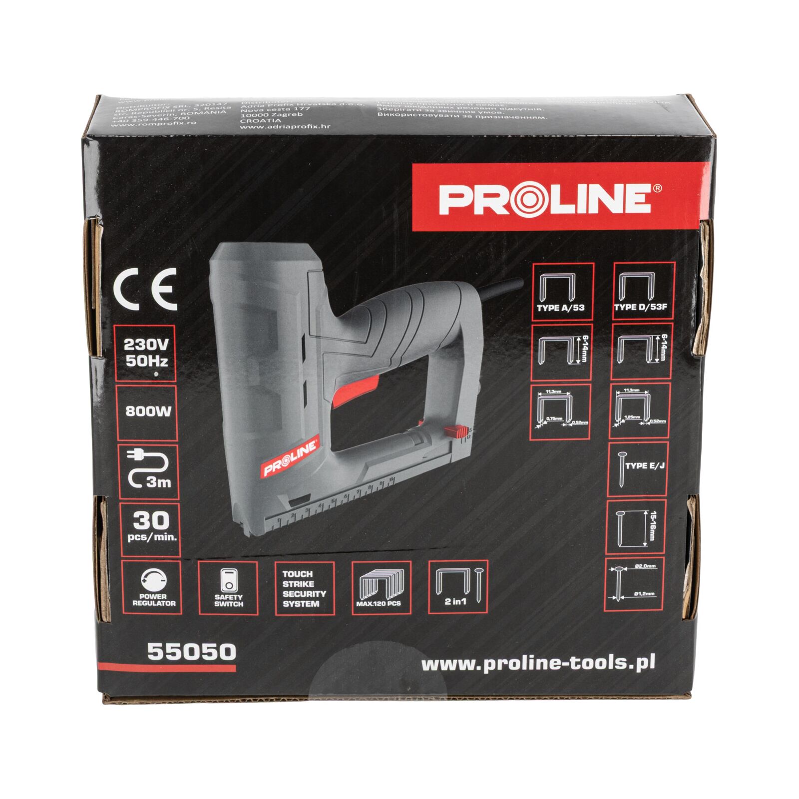 Electric Stapler, CE, Proline
