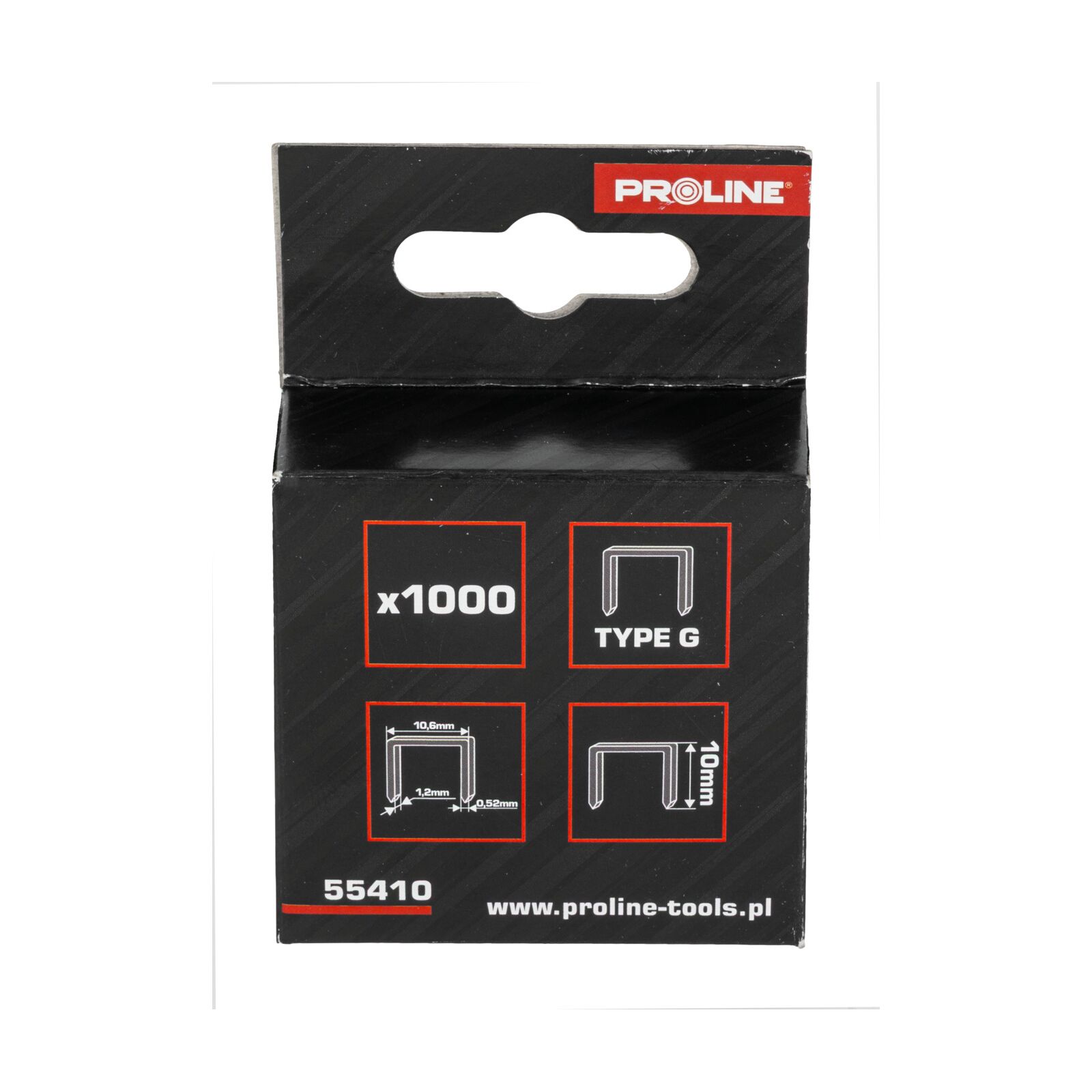 Hardened Staples 1010.61.2 mm, 1000 PCS, Proline