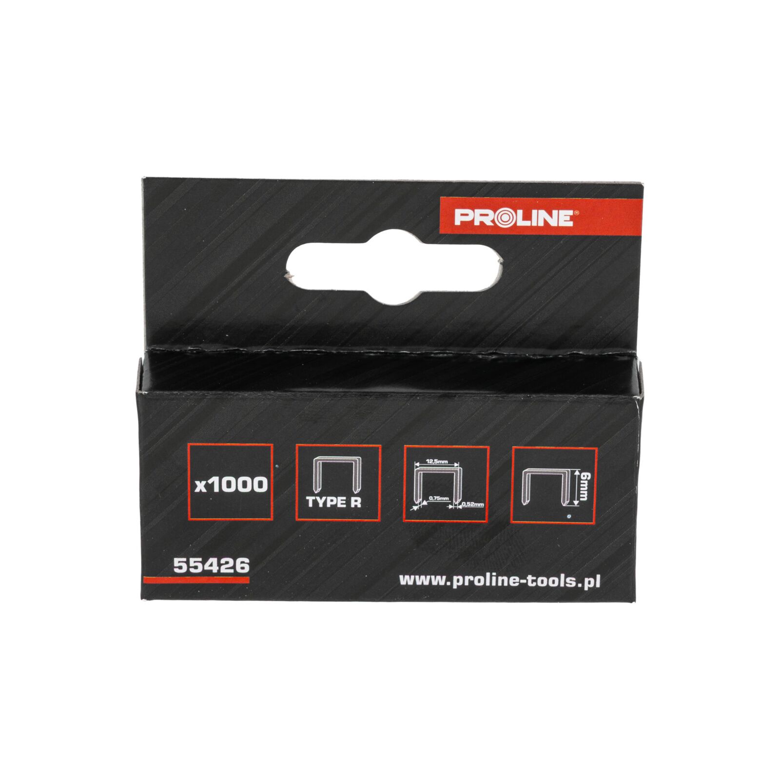 Häftklammer härdade 12, 7 x 0, 7 mm, 1000st, Proline