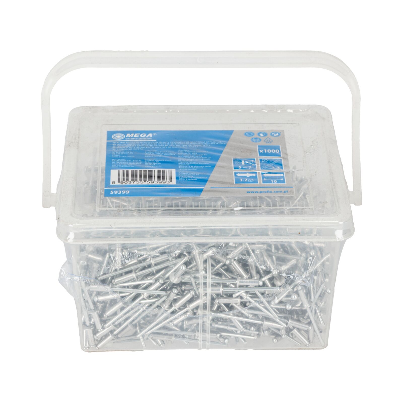Blind Rivets - 3.210.0 mm, 1000St.