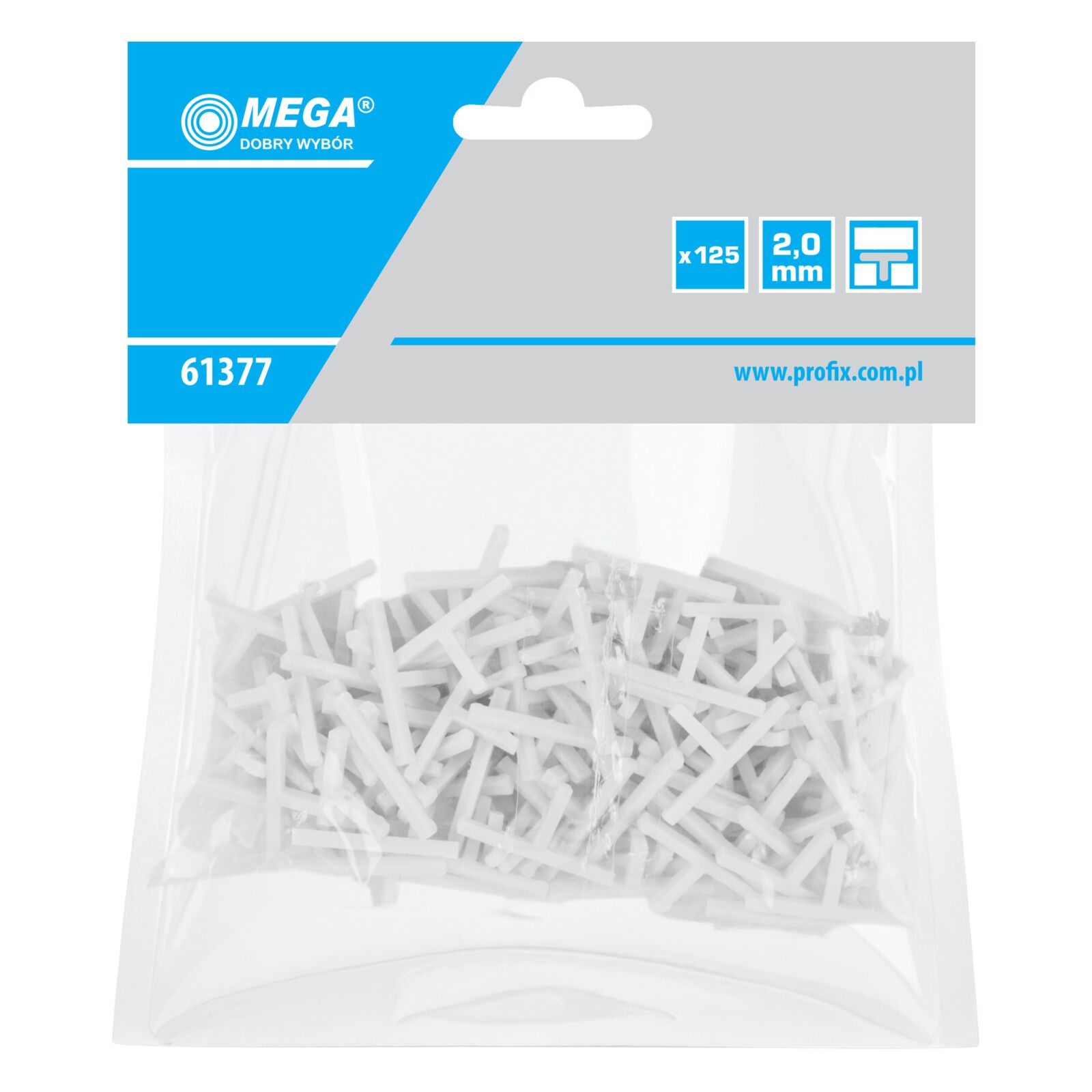 T-Bar Spacers - 2.0 mm, 12 5St