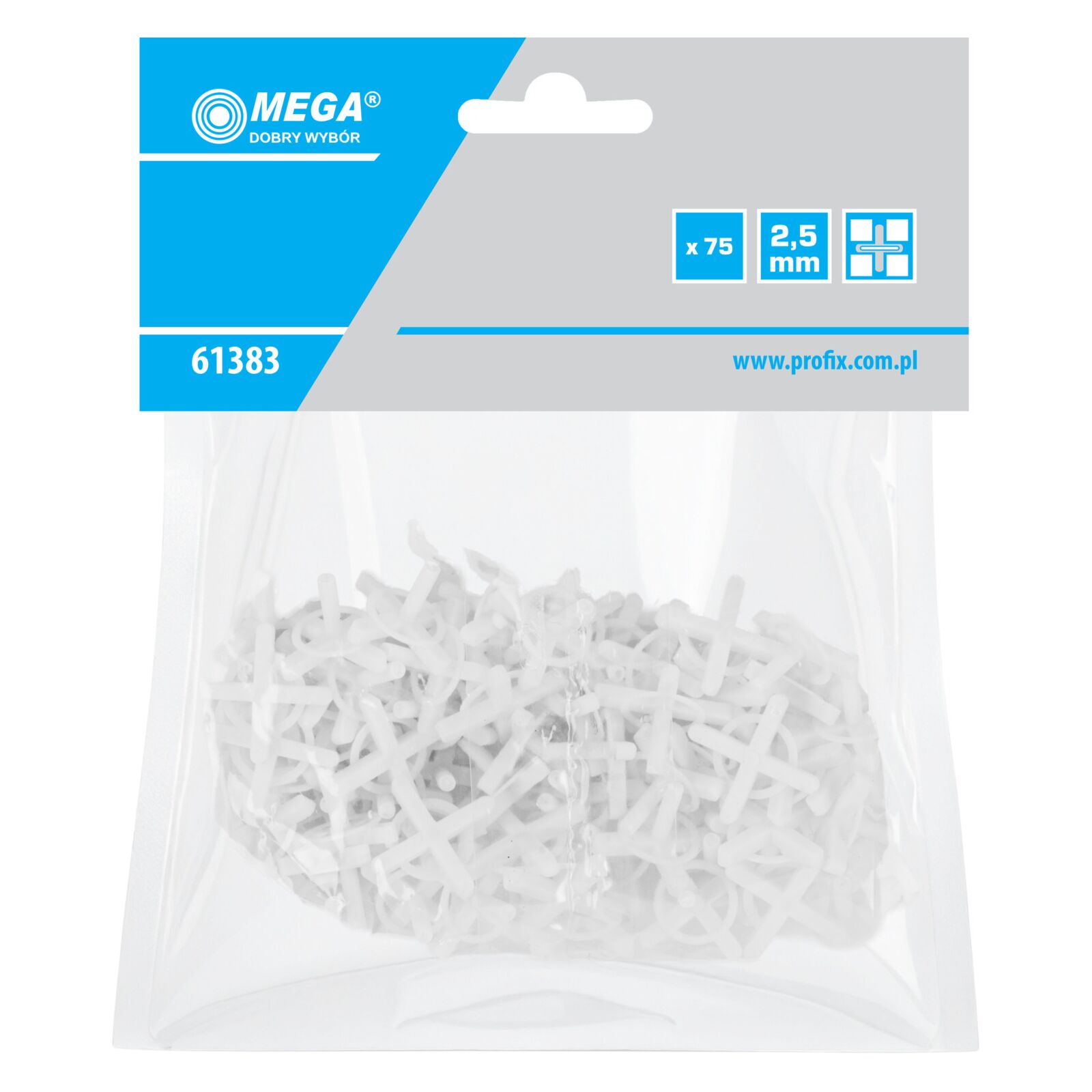 Tile Spacers Grip - 2.5 mm, 75St