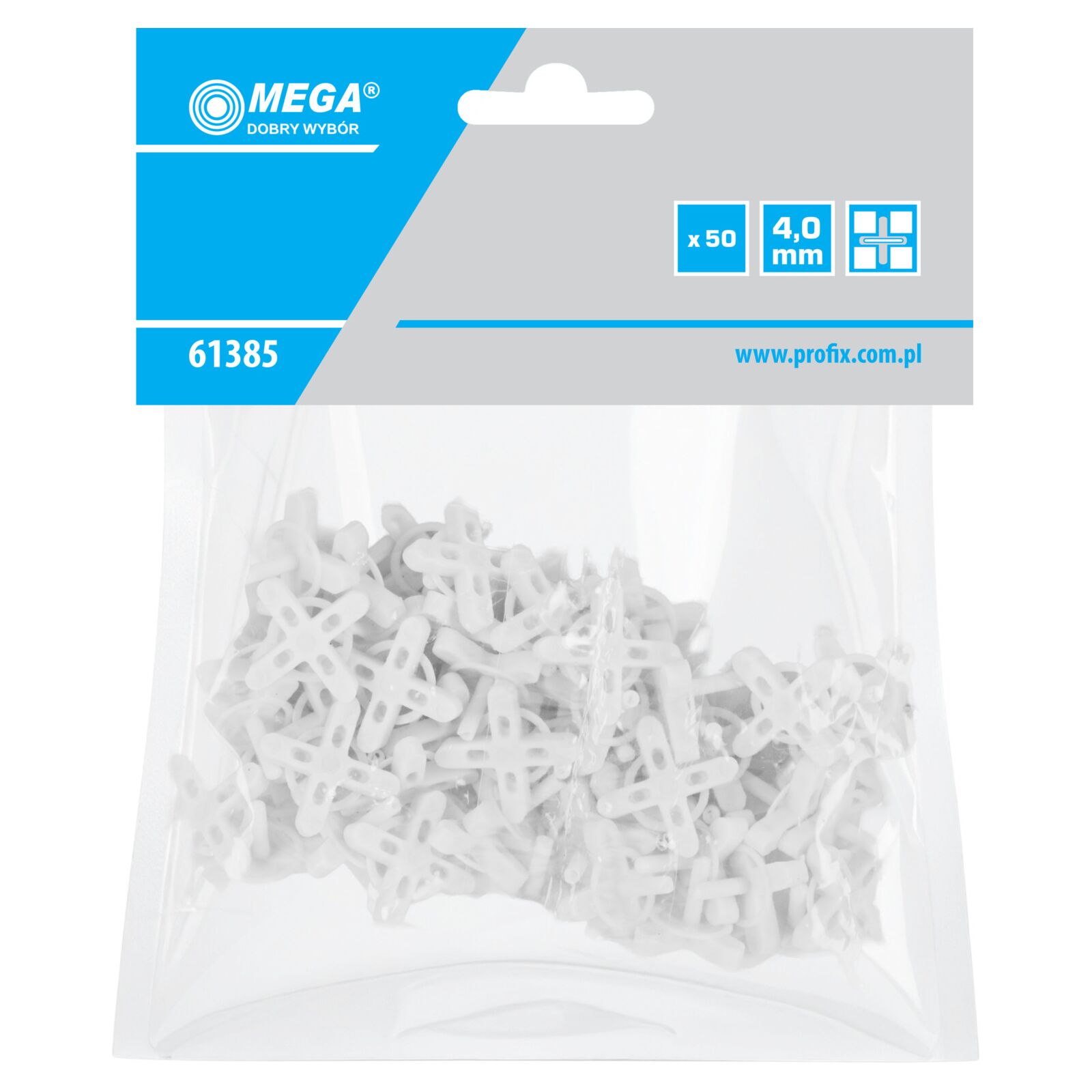 Tile Spacers Grip - 4.0 mm, 50Pcs
