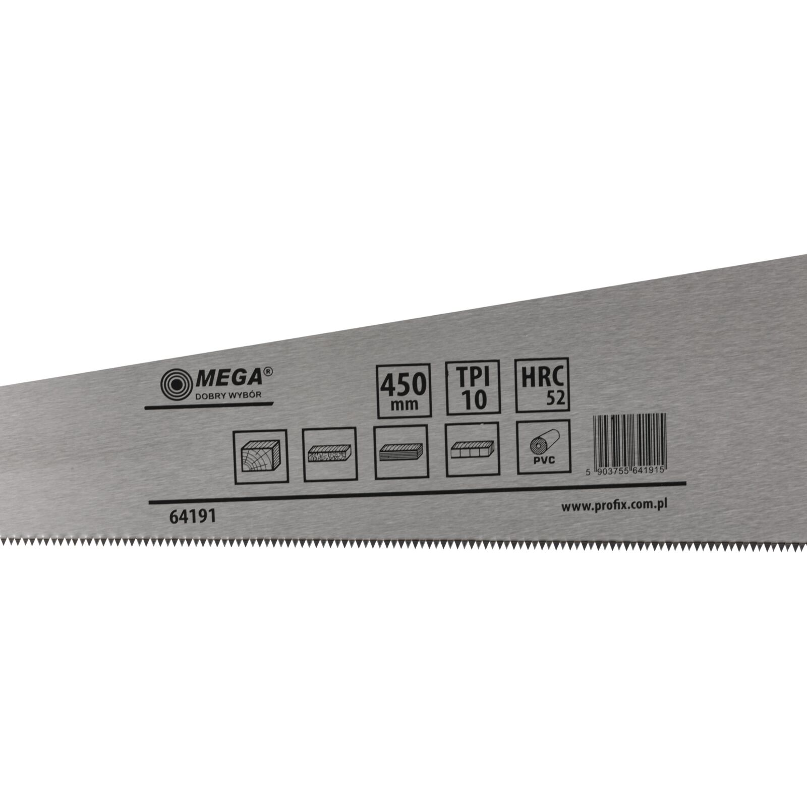 Hand Saw 450 mm, 10 Teeth/Inch