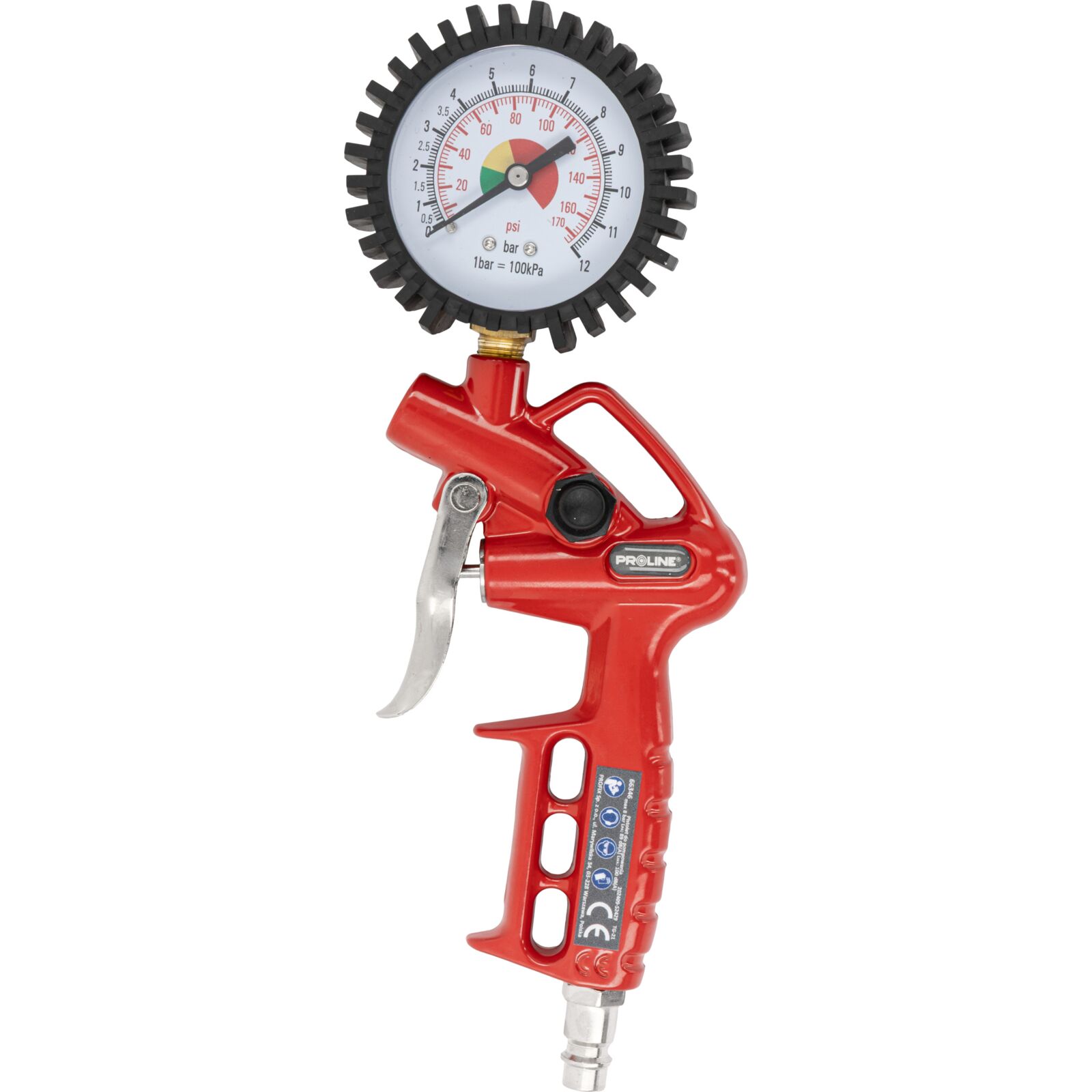 Luftpåfyllare med Manometer, CE-märkt, Proline