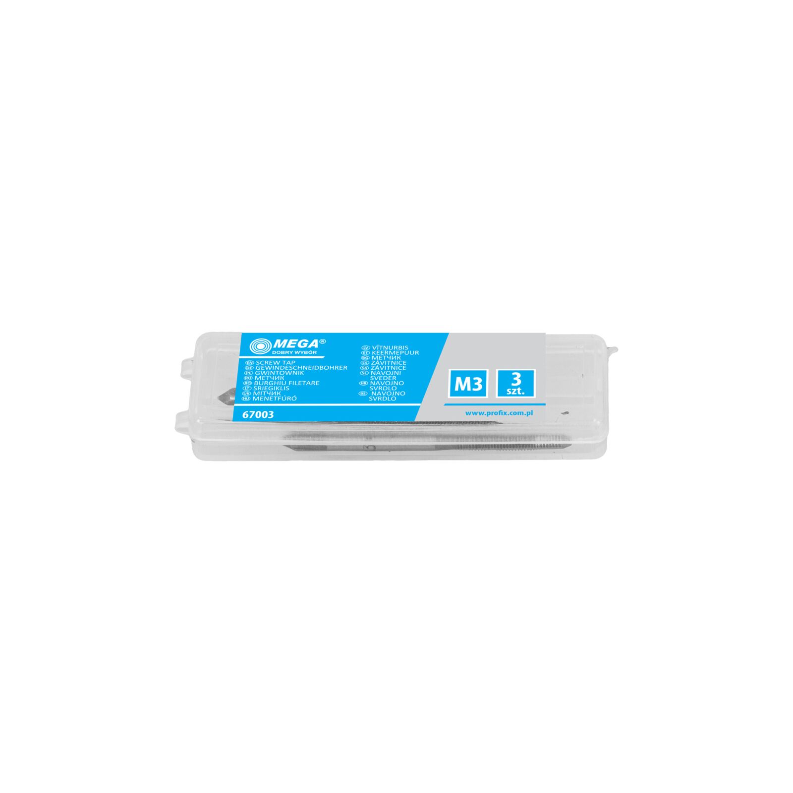 Tap M3-M12 , 3Pcsset in Plastic Box