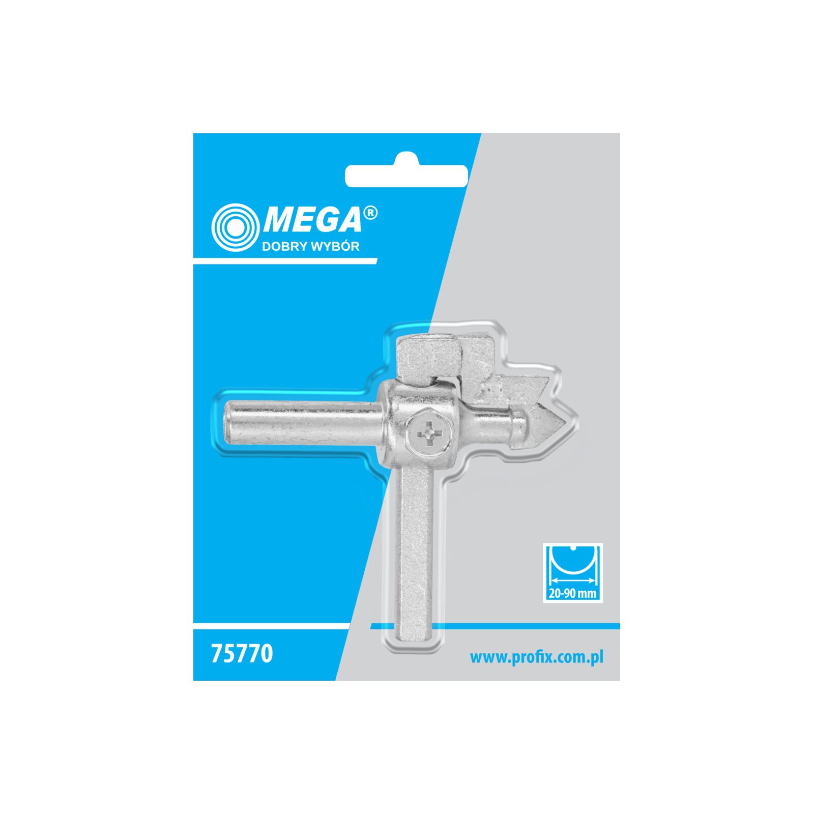 Adjustable Tile Hole Cutter -Fi=20 - 90 mm