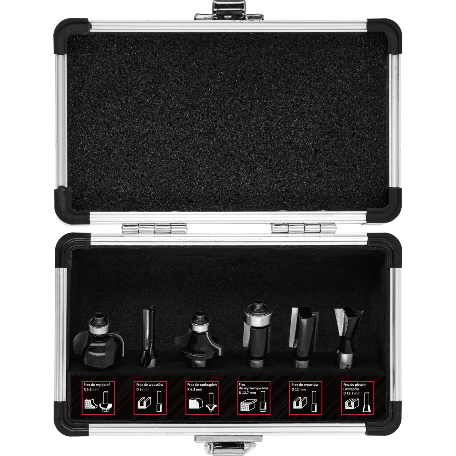 Router Bits set 6 Pieces, Proline