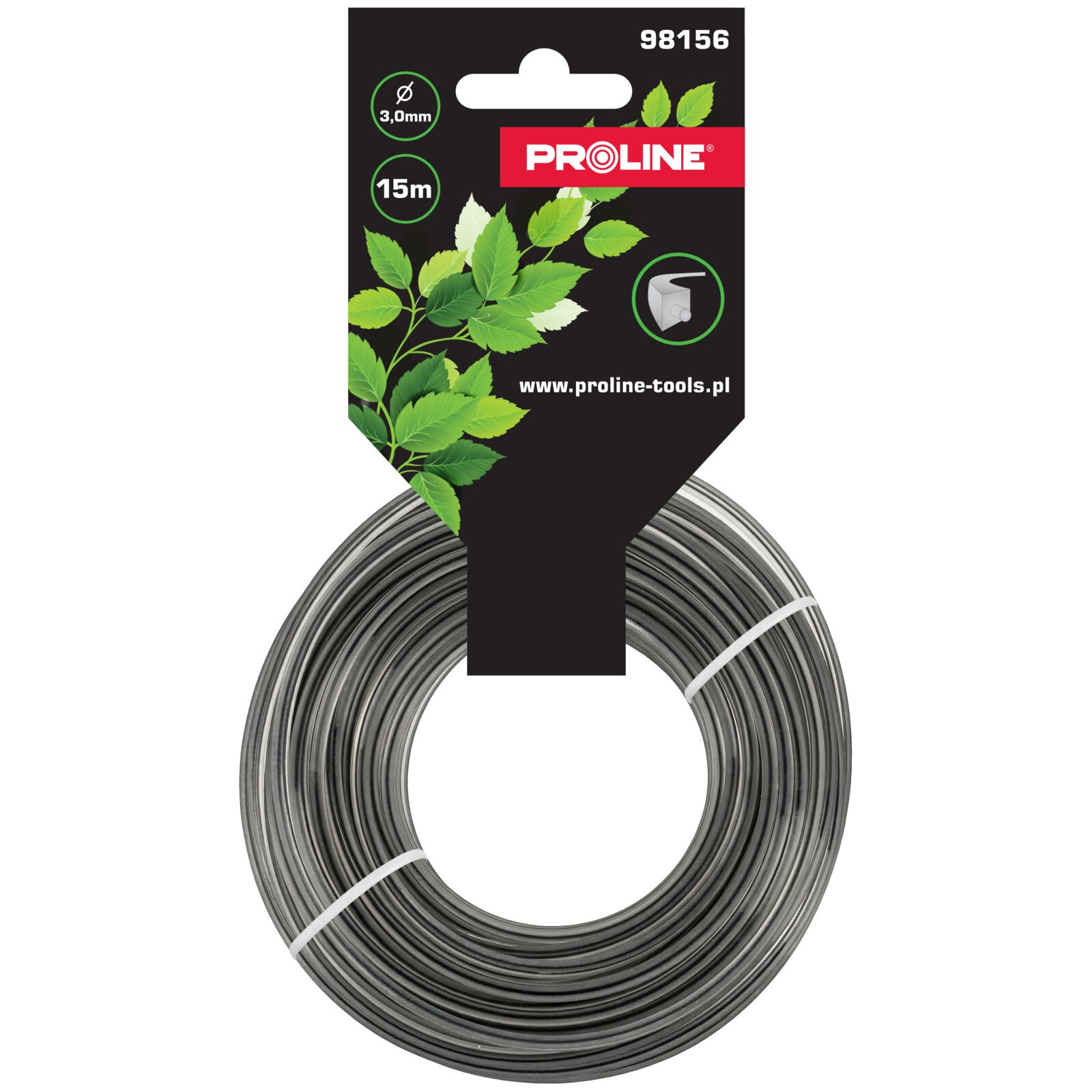 Trimmerlina Dubbel Fyrkant 3, 0 mm x 15m, Proline