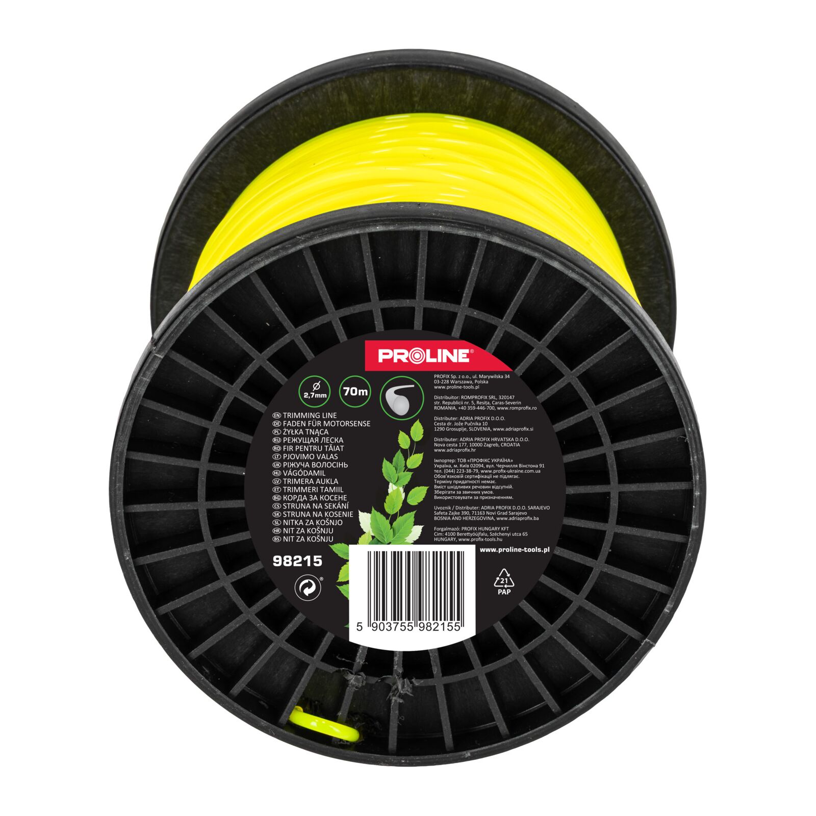Trimmerlina Rund 2, 7 mm x 90m, Proline