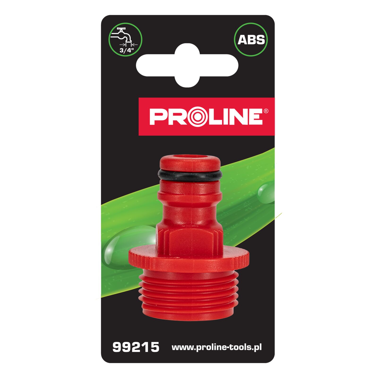 Coupling with male thread 3/4"
