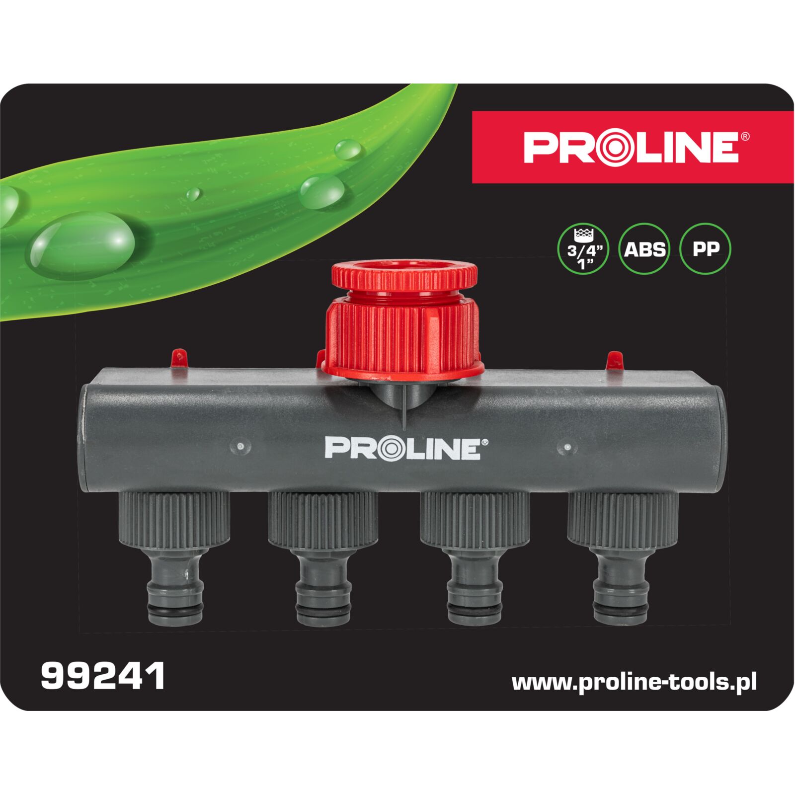 4-Way Water Hose and Sprinkler Connector, Proline