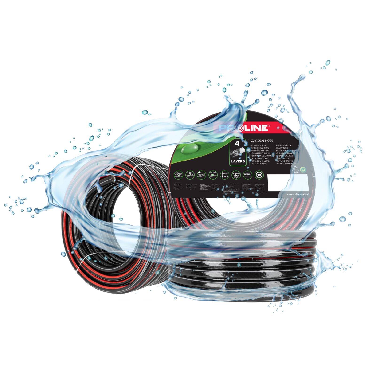 Garden Hose 4-Layer 1" 50 m, 10 bar
