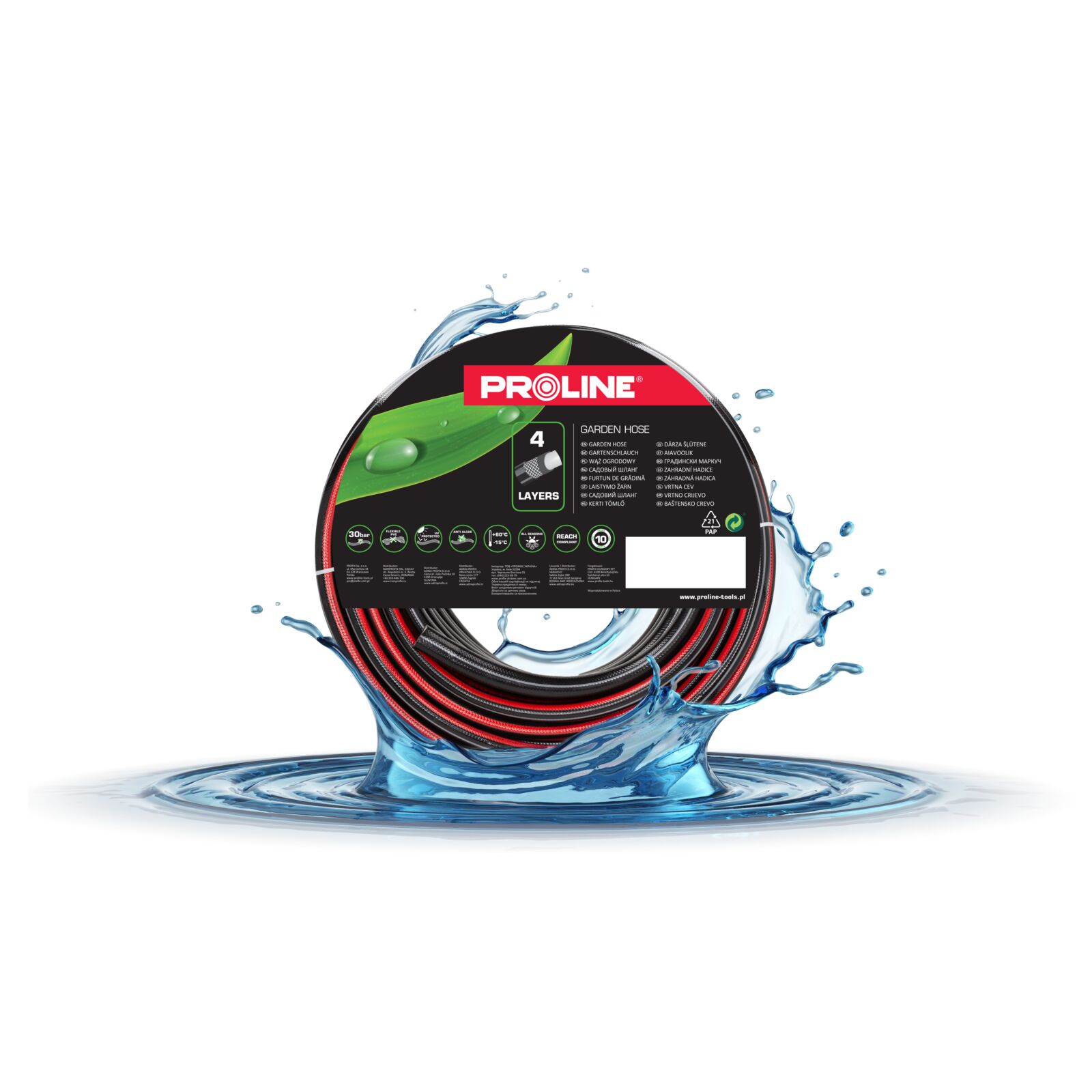 Garden Hose 4-Layer 1" 50 m, 10 bar