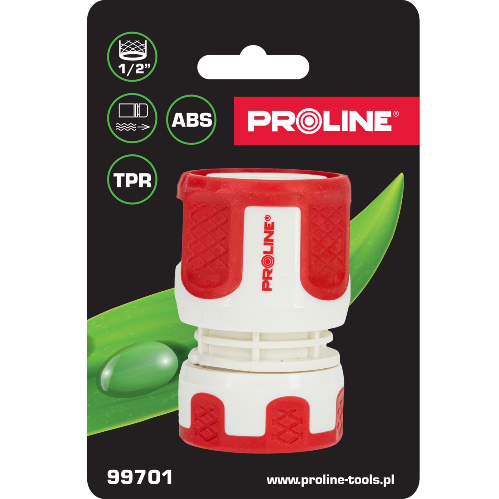 Quick Hose Connector 1/2 Inch Plastic, Proline