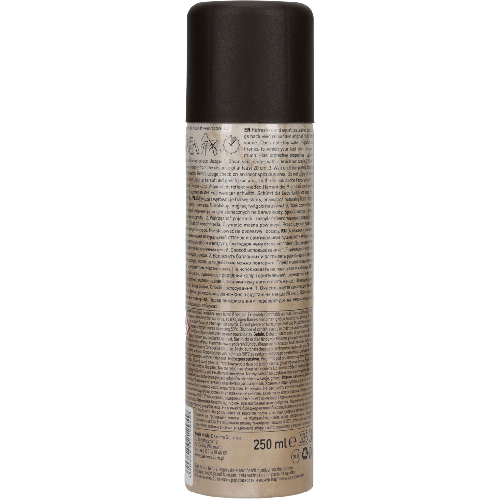 Ravvivant for suede and nubuck, black 250 ml