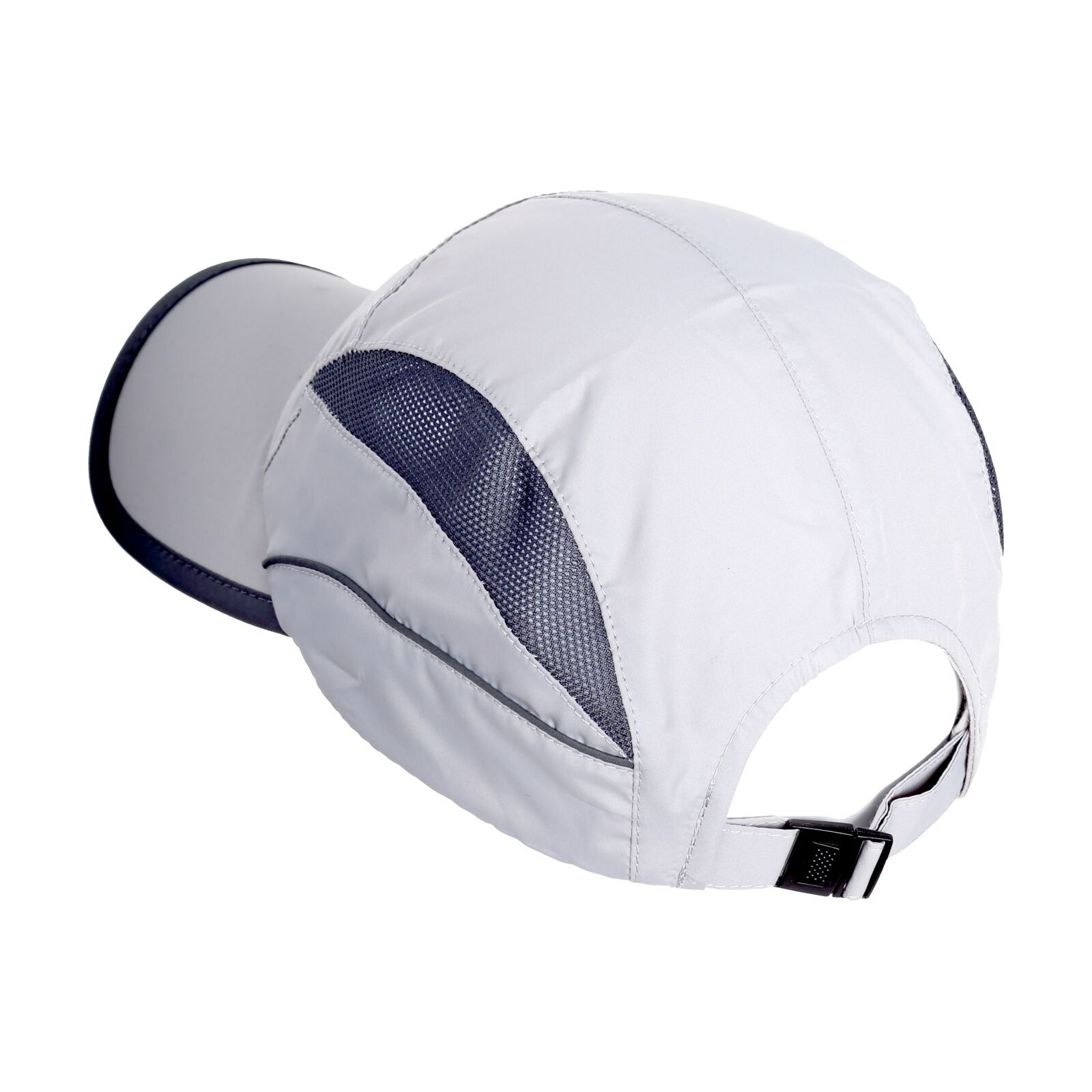 Sportkeps grå-vit av polyester