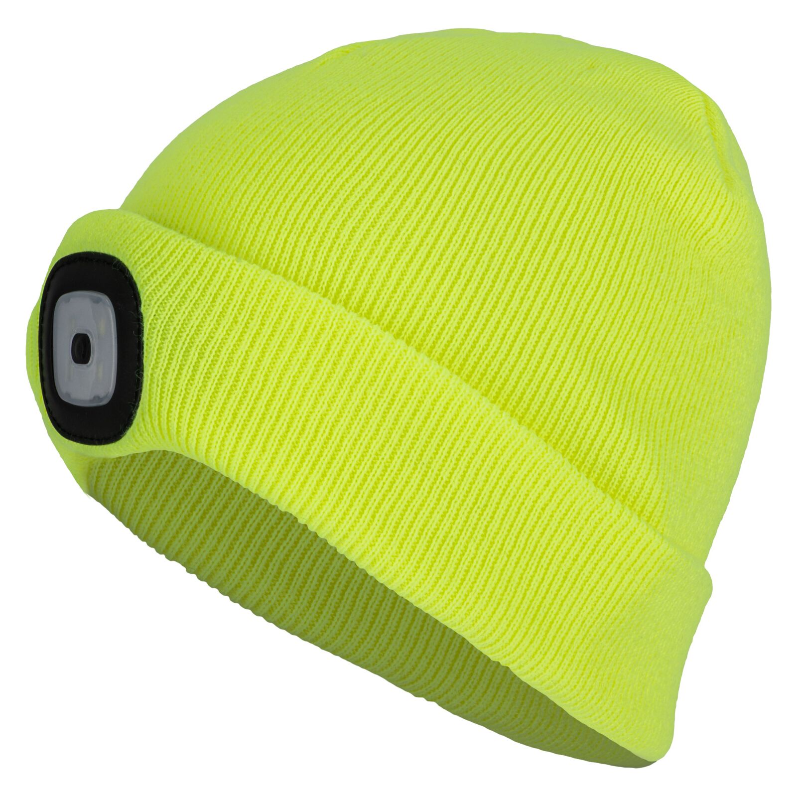 Vintermössa med LED-lampa USB, 3 ljusstyrkor, grön/svart/gul, LAHTI PRO