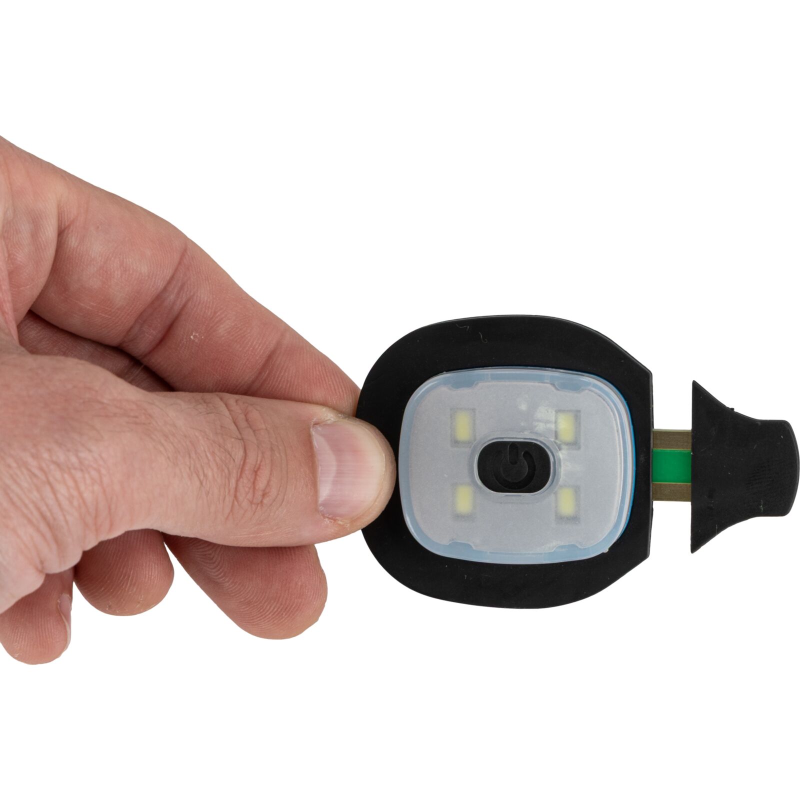 Vintermössa med LED-lampa USB, 3 ljusstyrkor, grön/svart/gul, LAHTI PRO