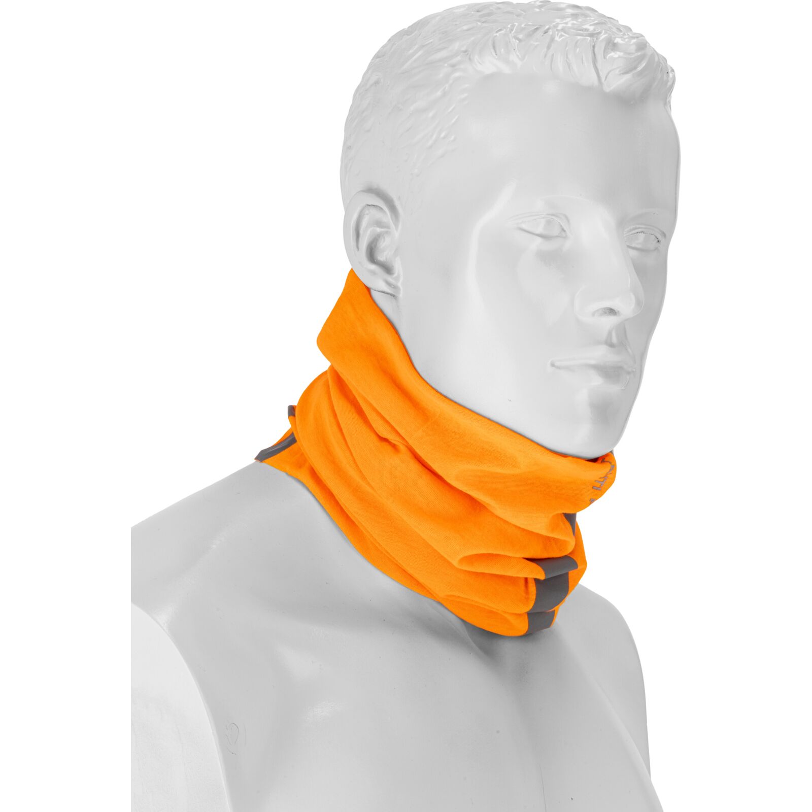 Multifunktionell halsduk med reflexband, orange