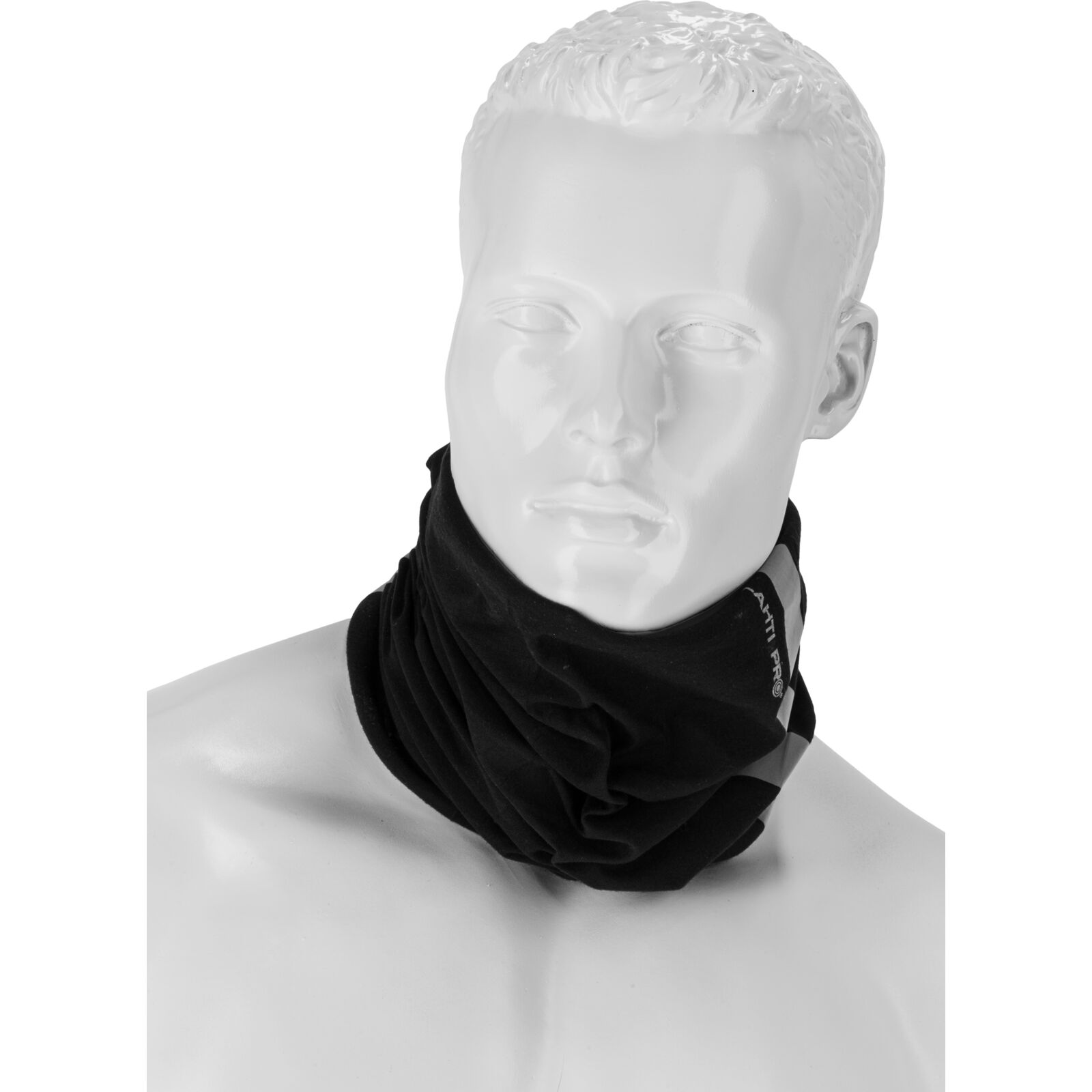 Multifunctional Scarf with Reflective Band, Black, LAHTI
