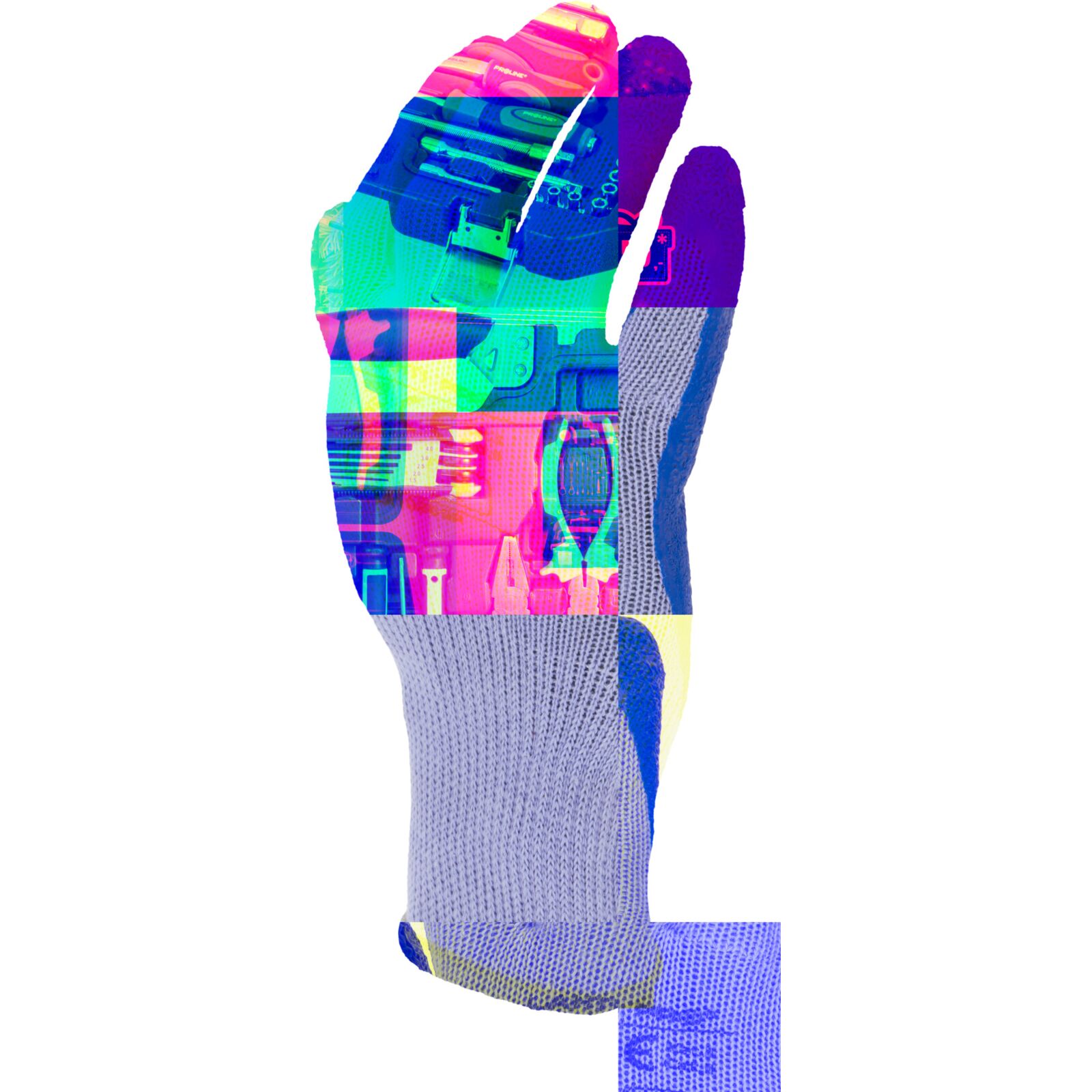 Gloves Latex Blue-Purple L210209P, Card, 9 , CE, LAHTI
