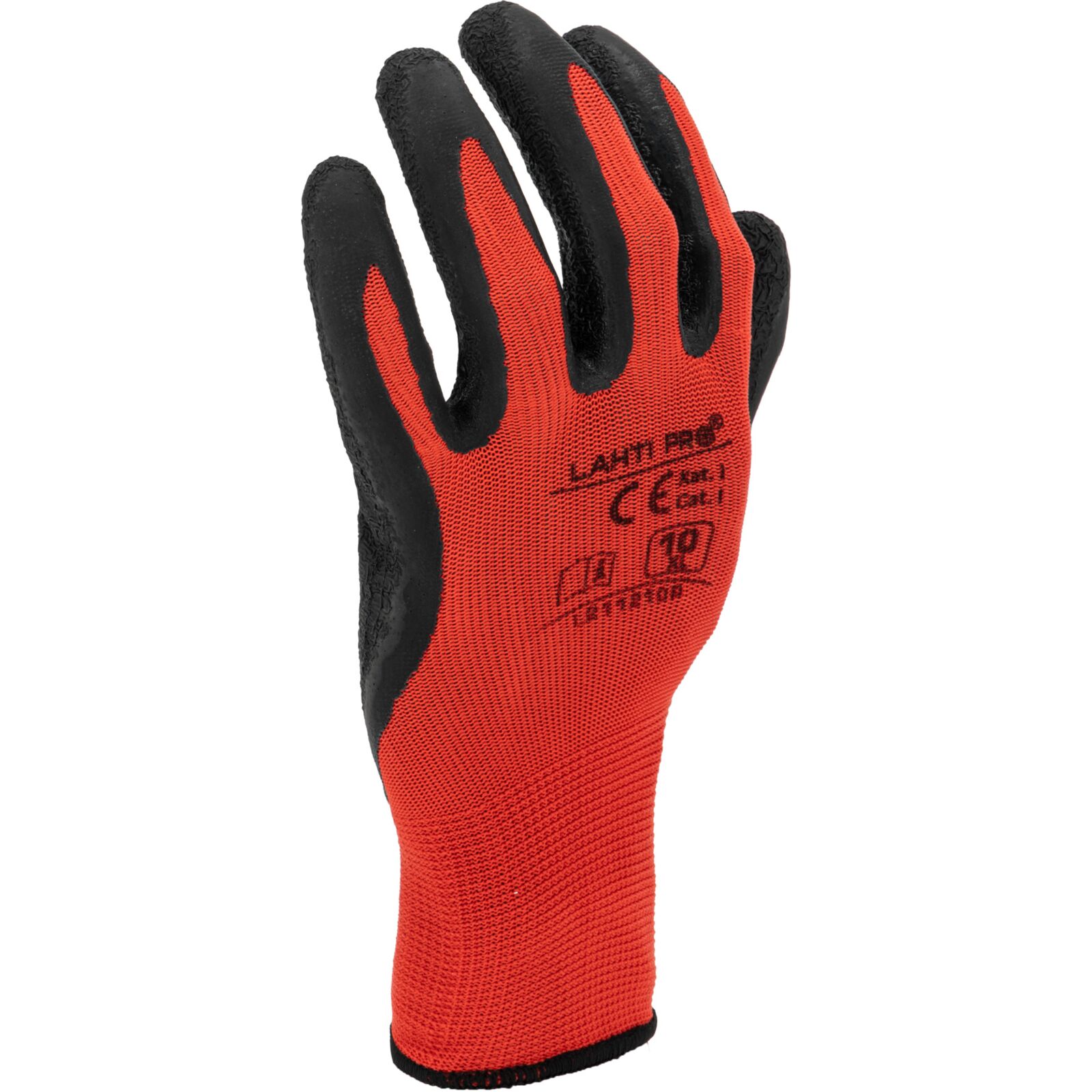 Latex gloves black-red size 7, 12 pairs