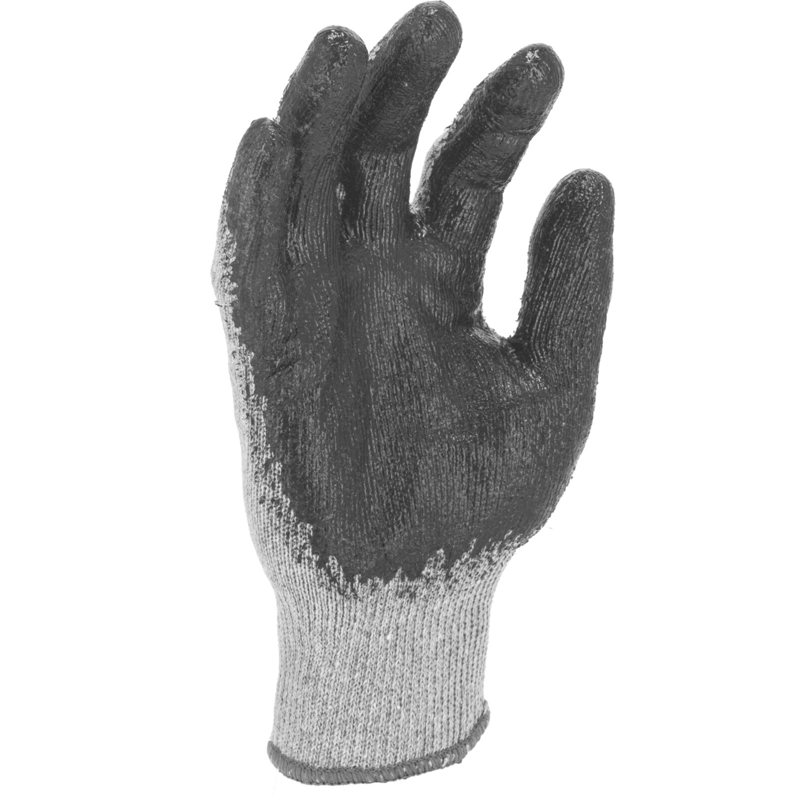 Arbetshandskar 12par LATEX GREY-BLACK, CE, LAHTI