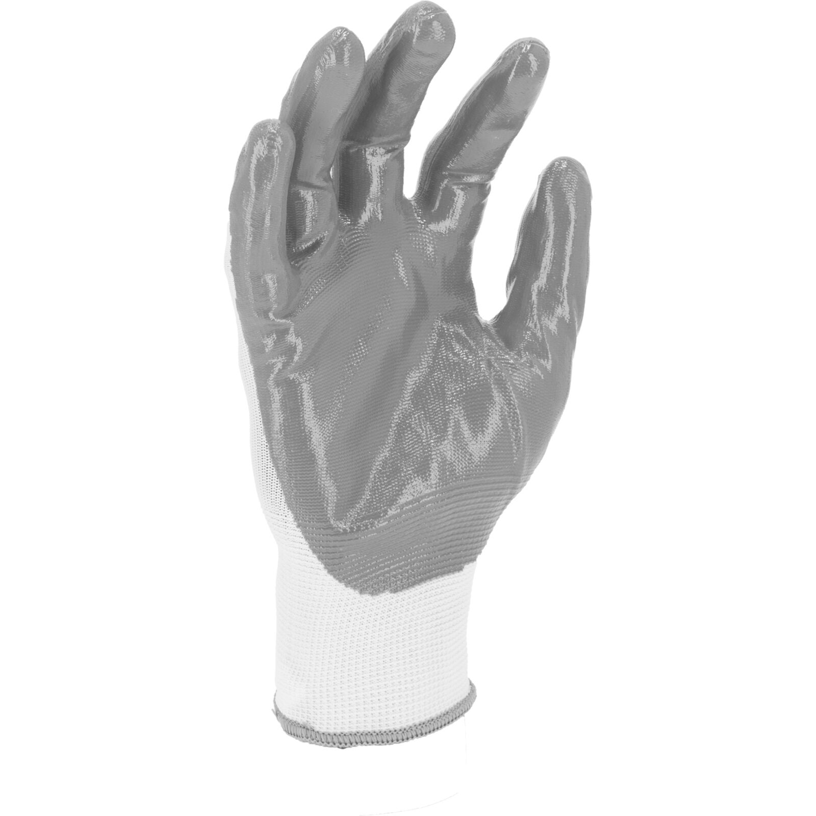 Gloves Nitrile Grey-White L220311P, 12 Pairs, 11 , CE, LAHTI