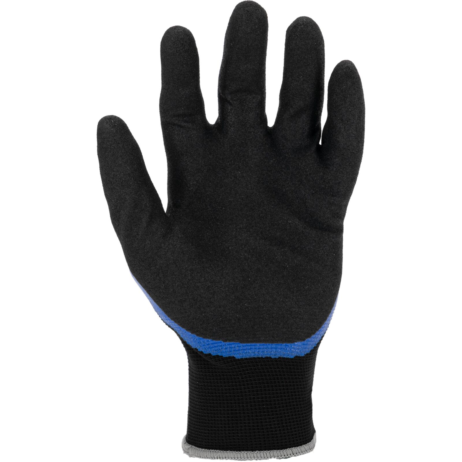 Nitrile gloves black-blue size 8, EN 388