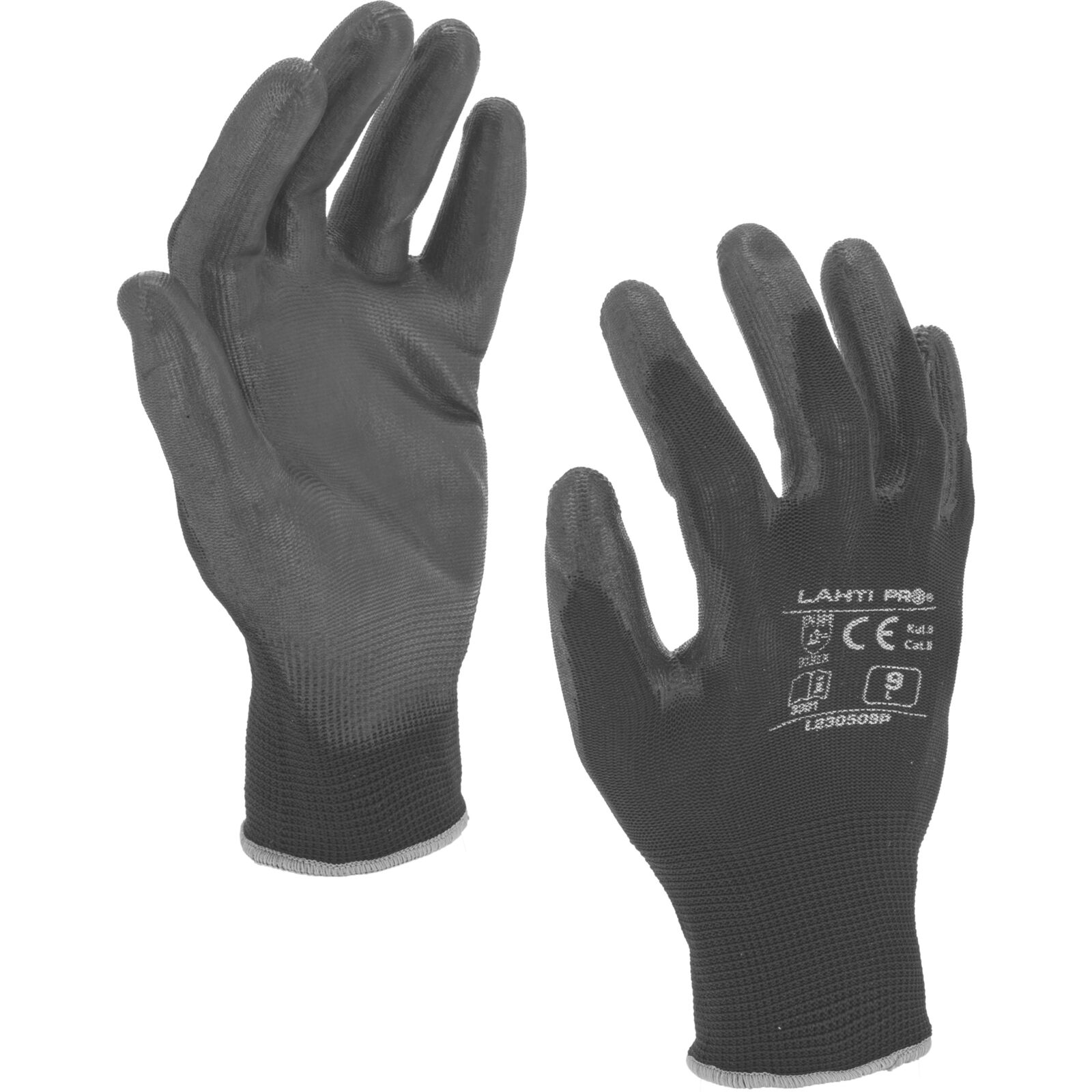 Polyurethane work gloves size 7, 12 pairs