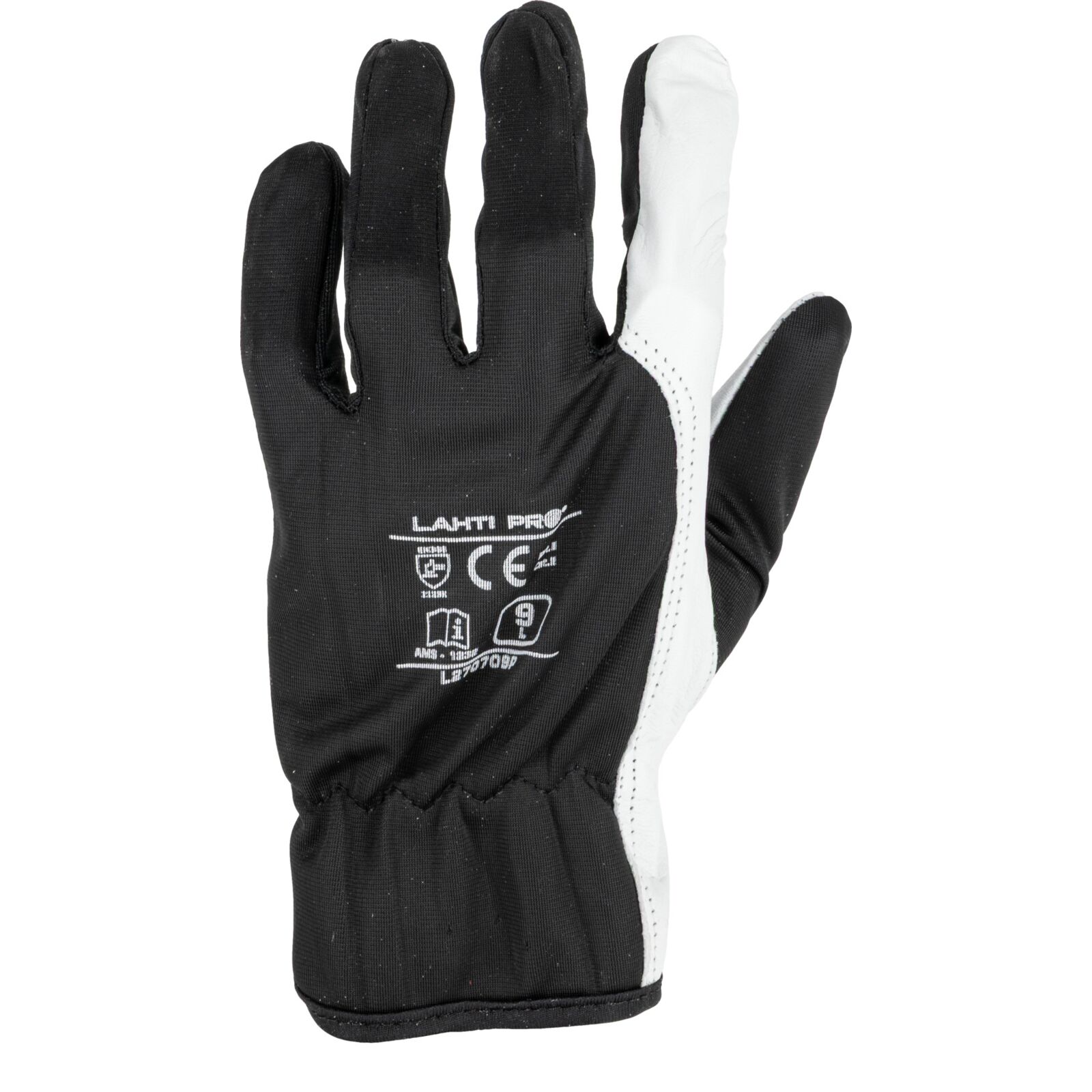 Gloves Goat Leather Black L270708 P, Card, 8 , CE, LAHTI
