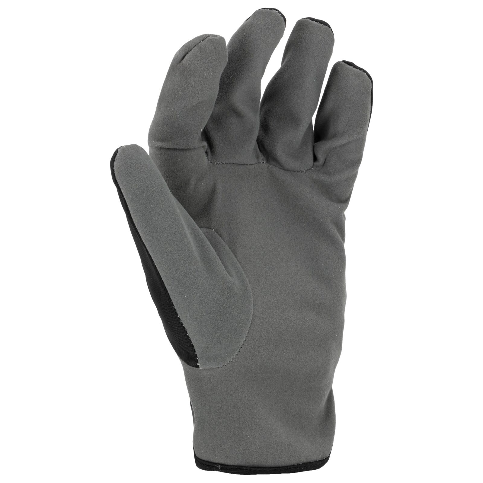 Synthetic leather work gloves, grey-black, size 8