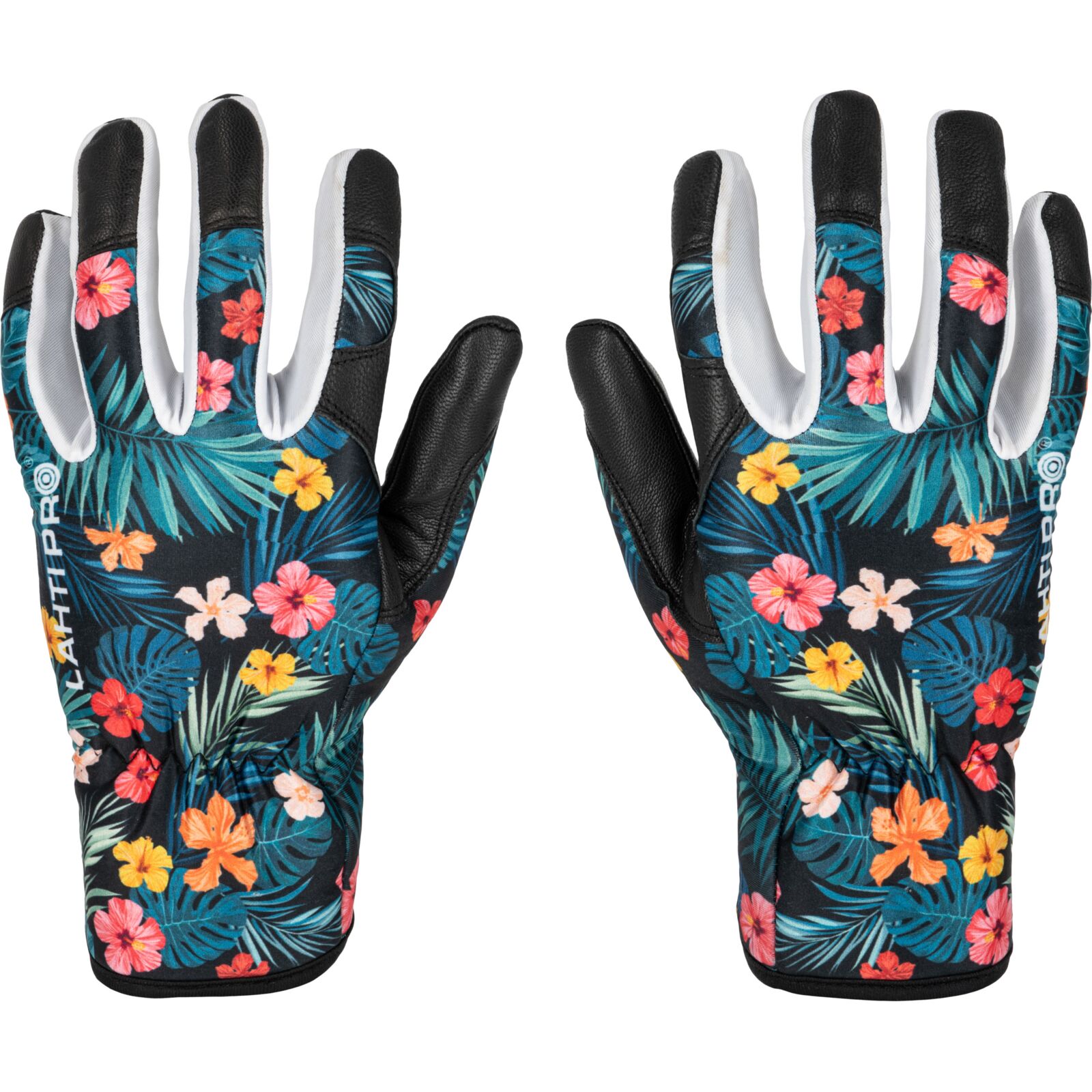 Gloves Leather Goat Flowers L272607P, Card, 7, CE, LAHTI