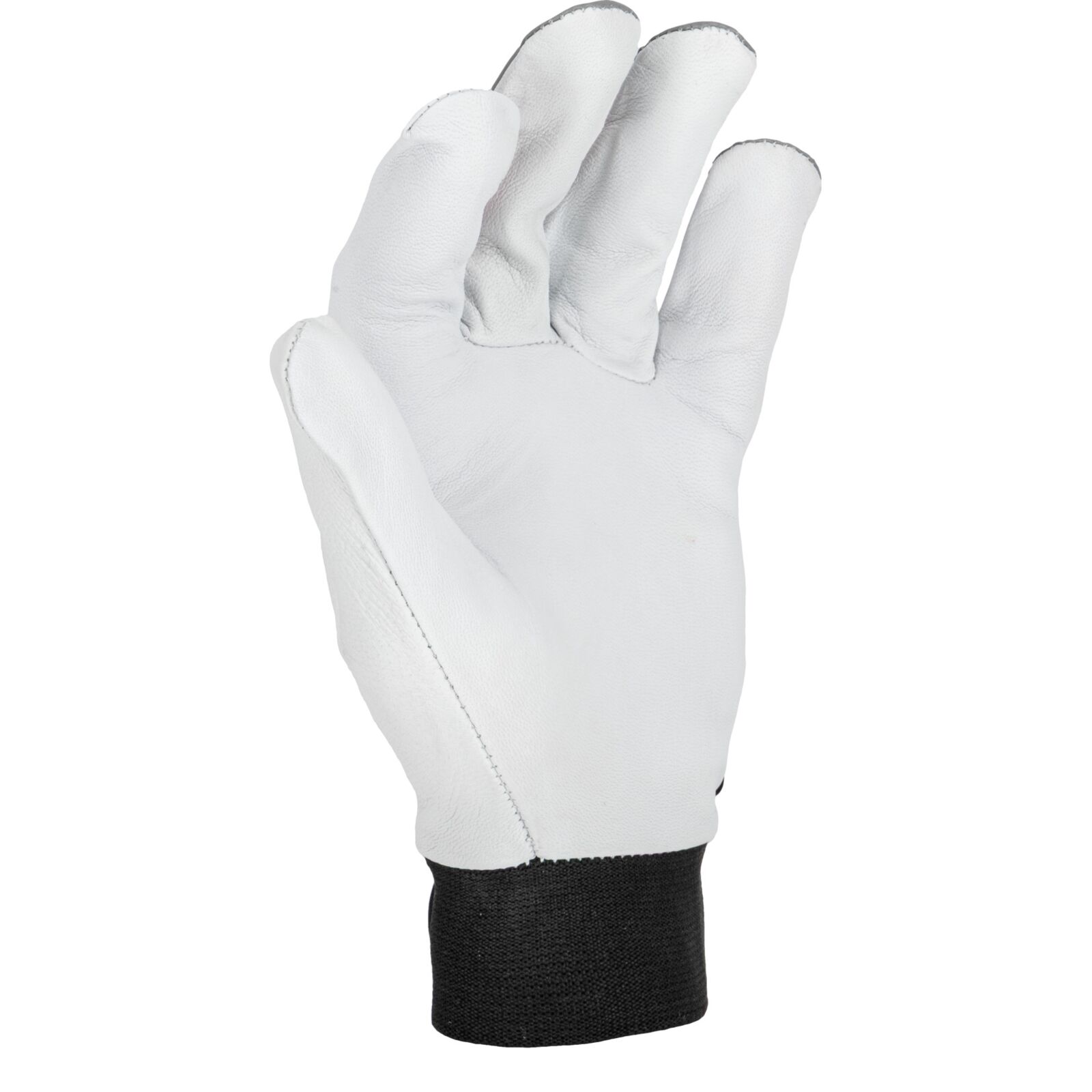 Red goat leather gloves, size 8