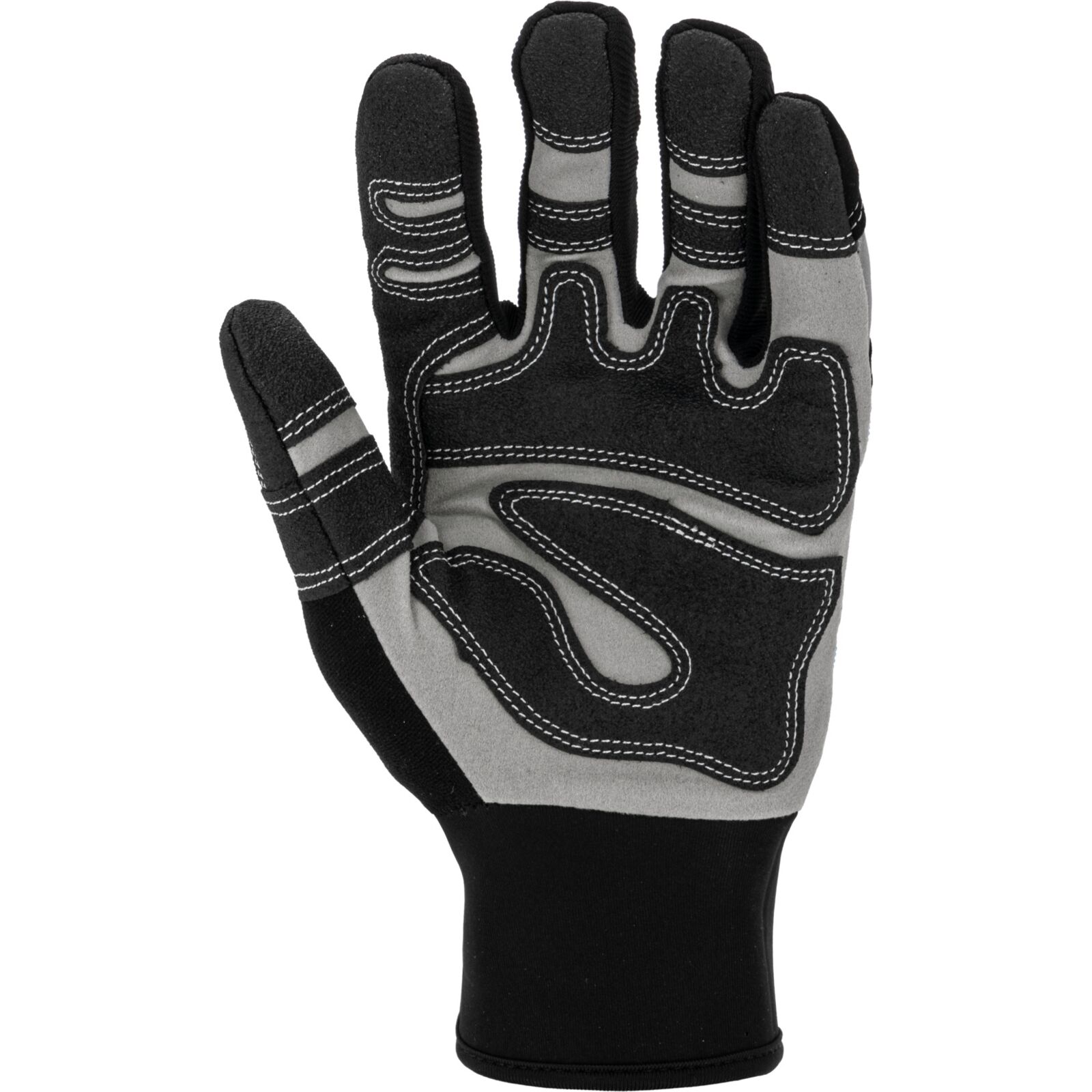 Handskar för mekaniker, st. 9, svart-blå, med reflex, spandex, PVC, CE, EN 420, LAHTI PRO L2807