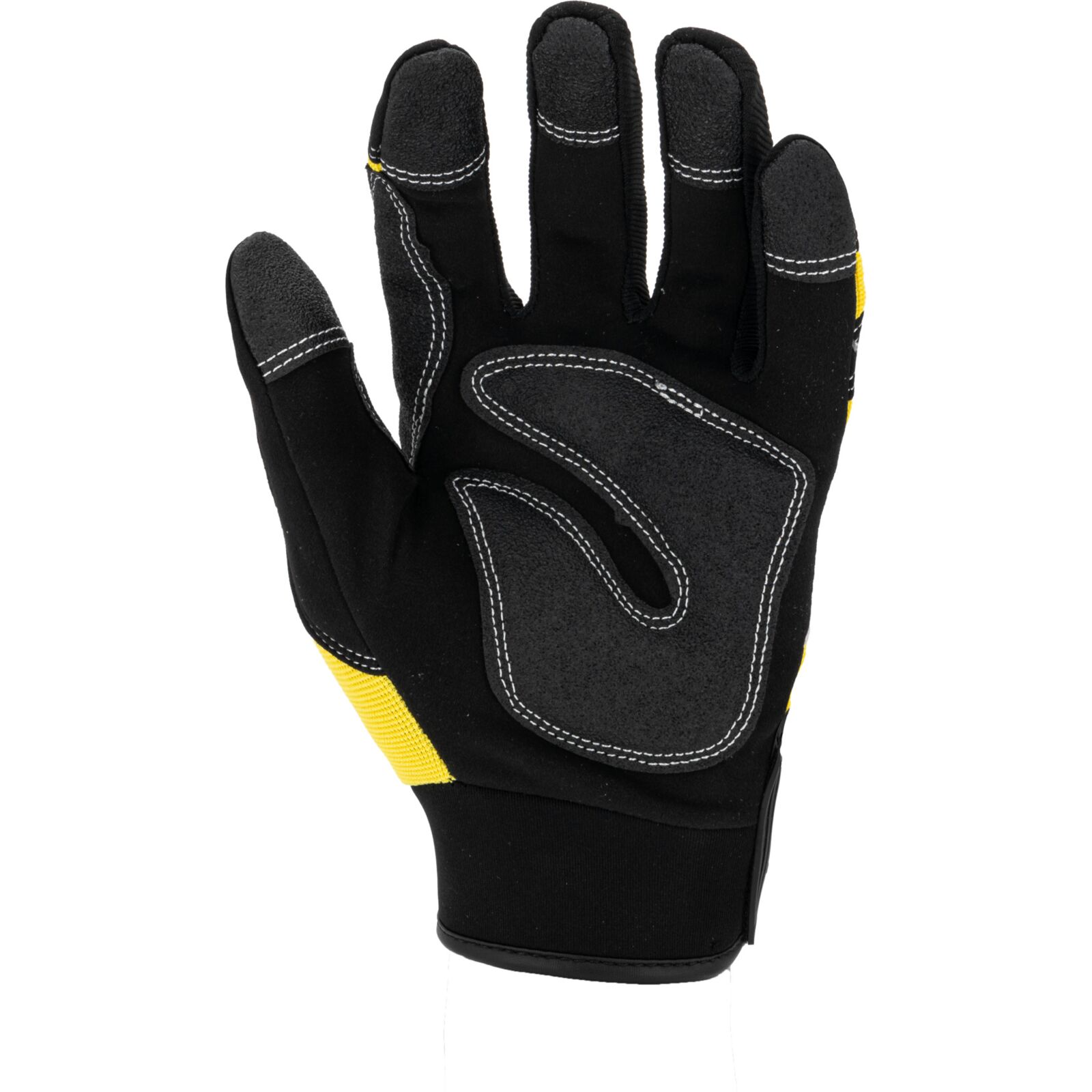 Gloves Mech. Black-Yellow L2808 11P, Card, 11 , CE, LAHTI