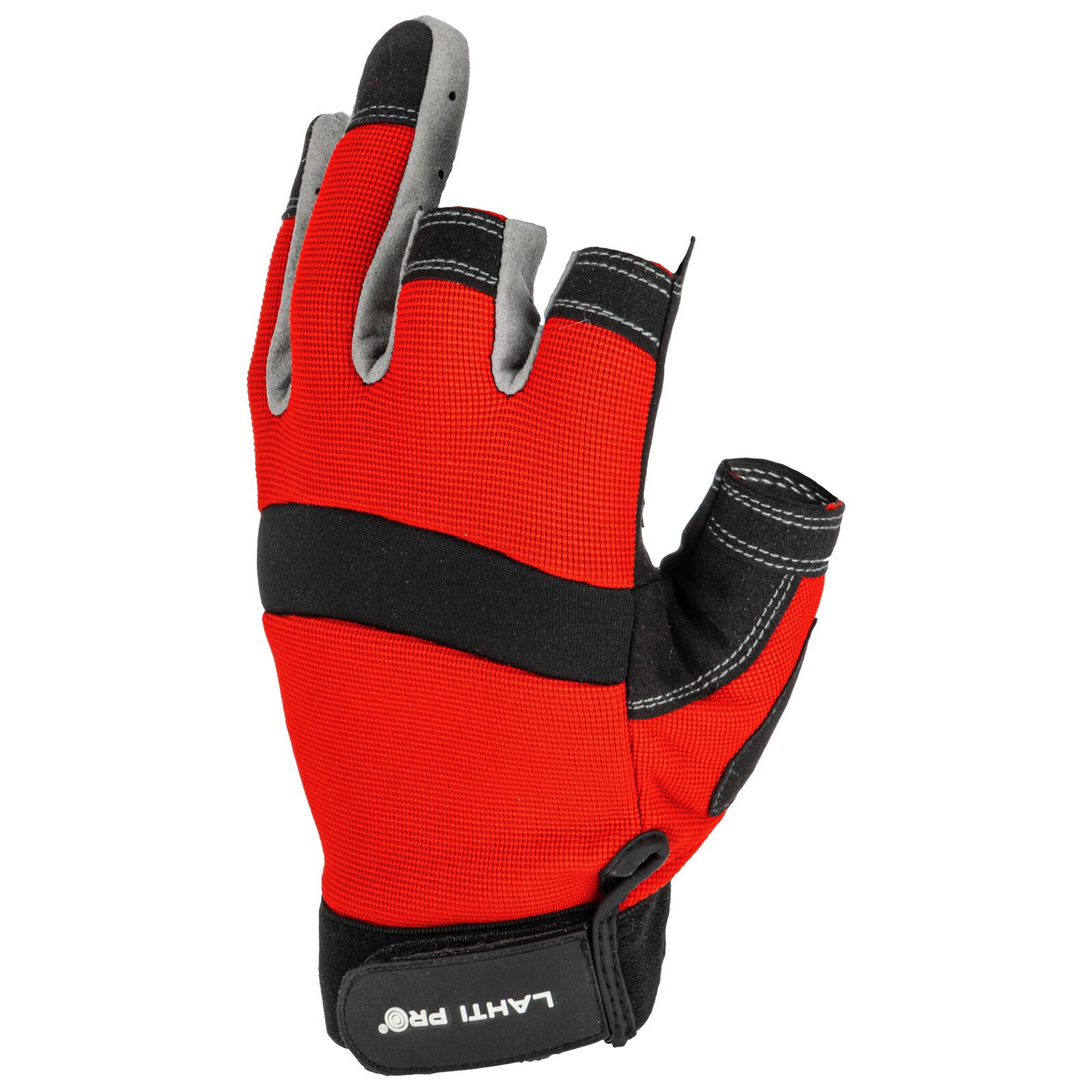 Handskar, st. 8-11, utan 3 fingrar, mikrofiber, spandex, CE, EN 420, LahtiPro L2812