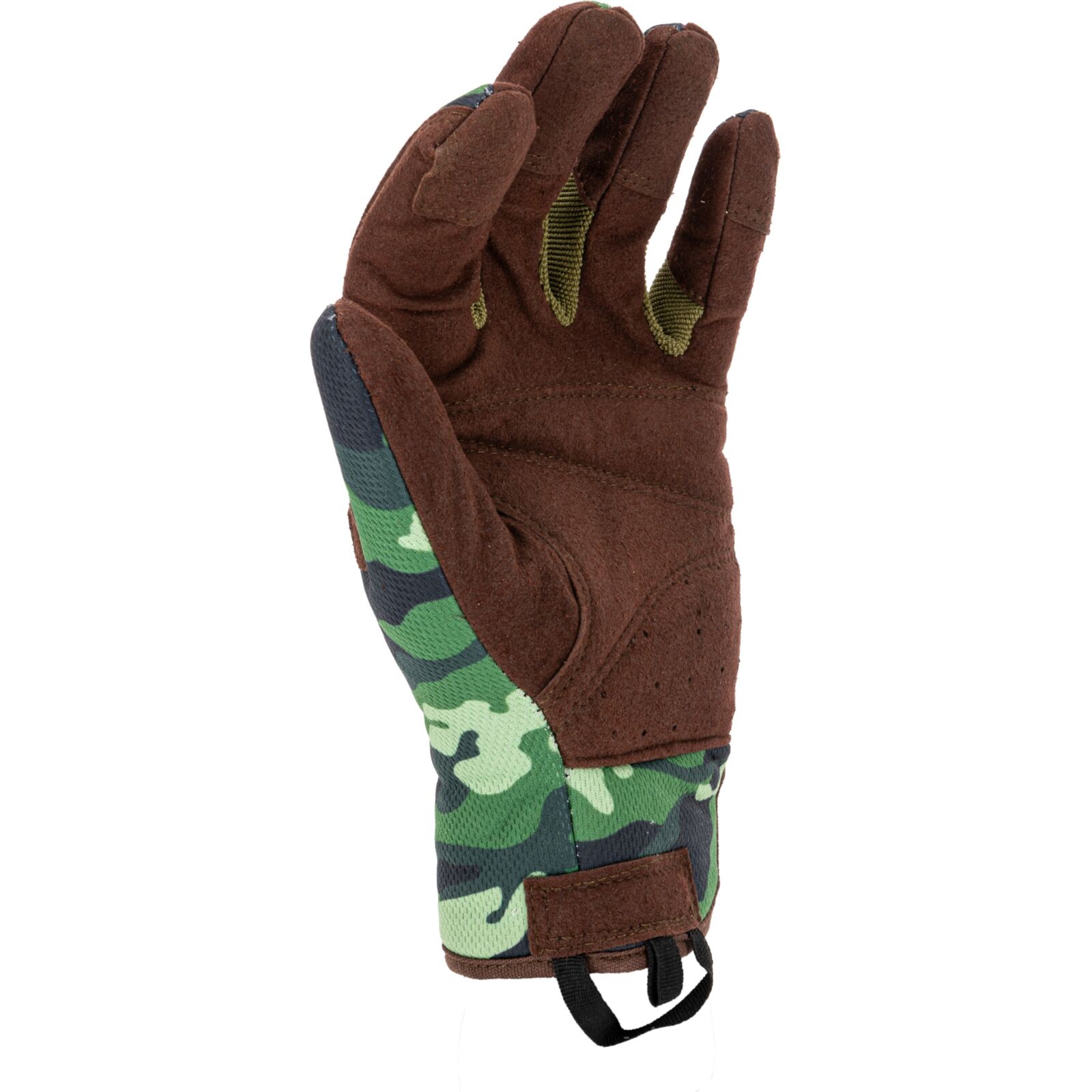 Mechanics gloves, camo, size 8, CE